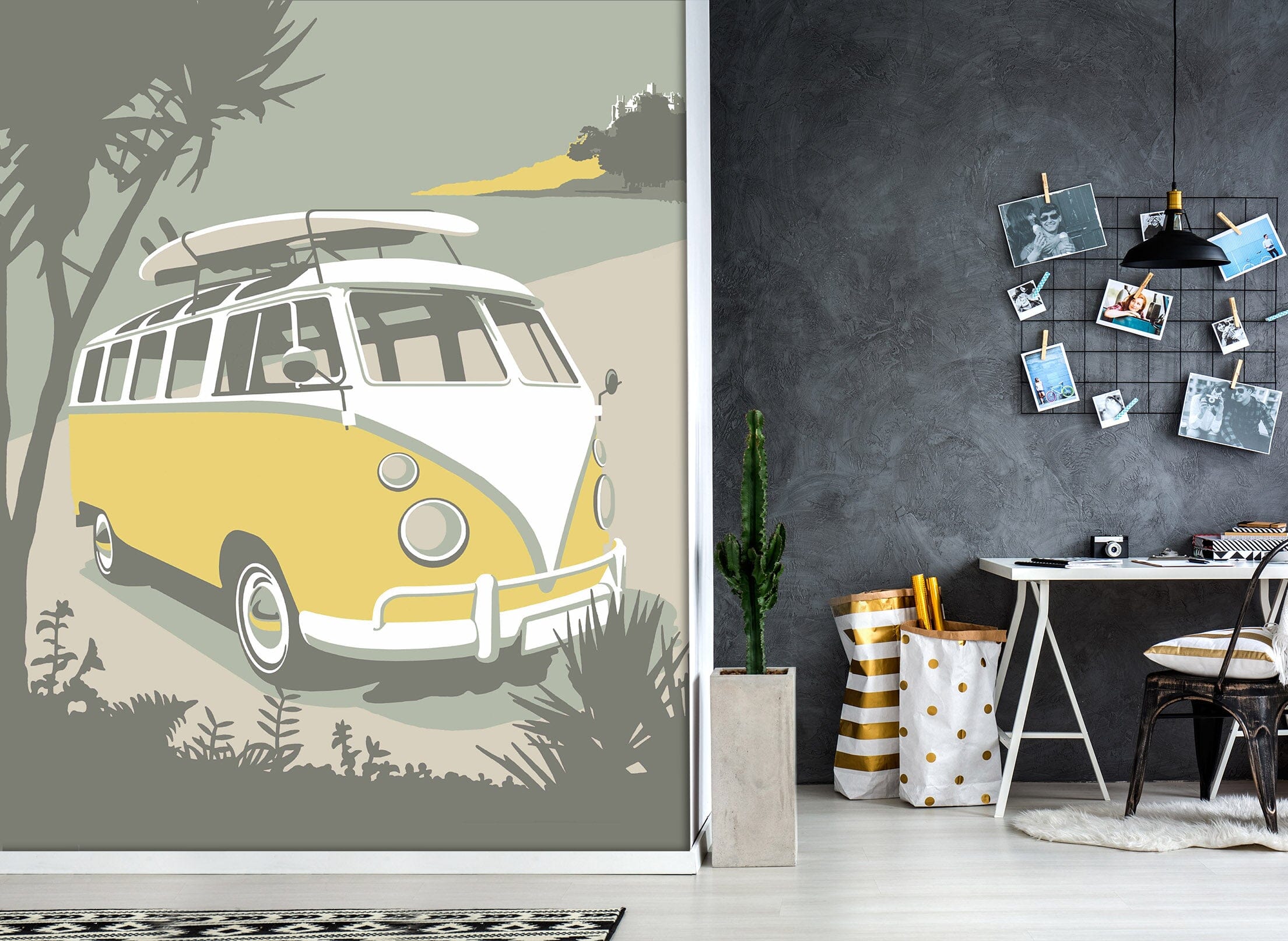 3D Marazion Camper 1025 Steve Read Wall Mural Wall Murals Wallpaper AJ Wallpaper 2 