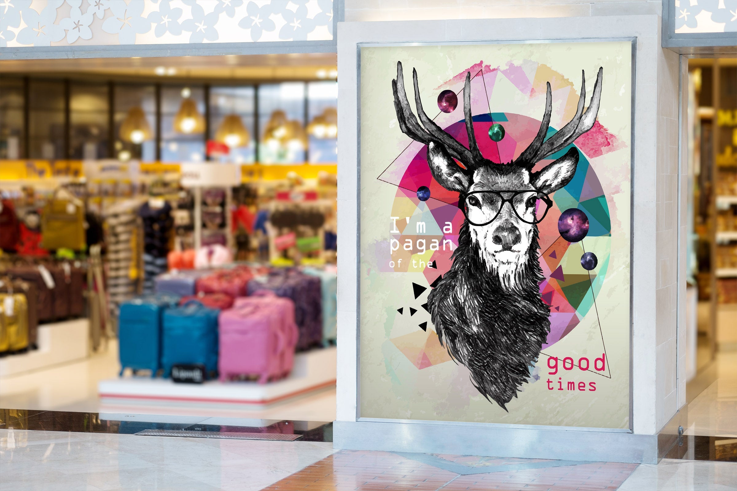 3D Goat Glasses 149 Wall Murals Wallpaper AJ Wallpaper 2 