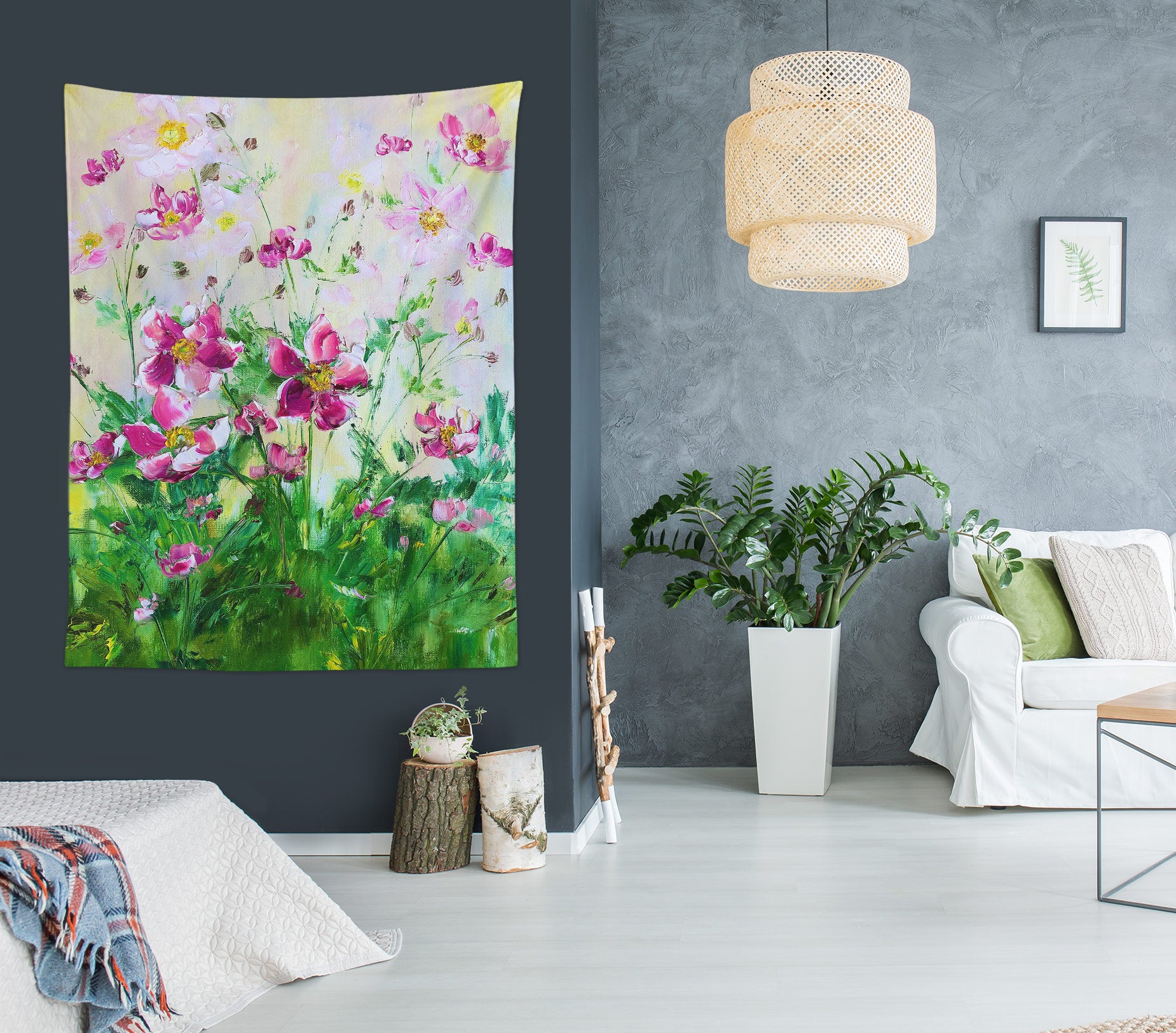 3D Painting Flowers 3454 Skromova Marina Tapestry Hanging Cloth Hang