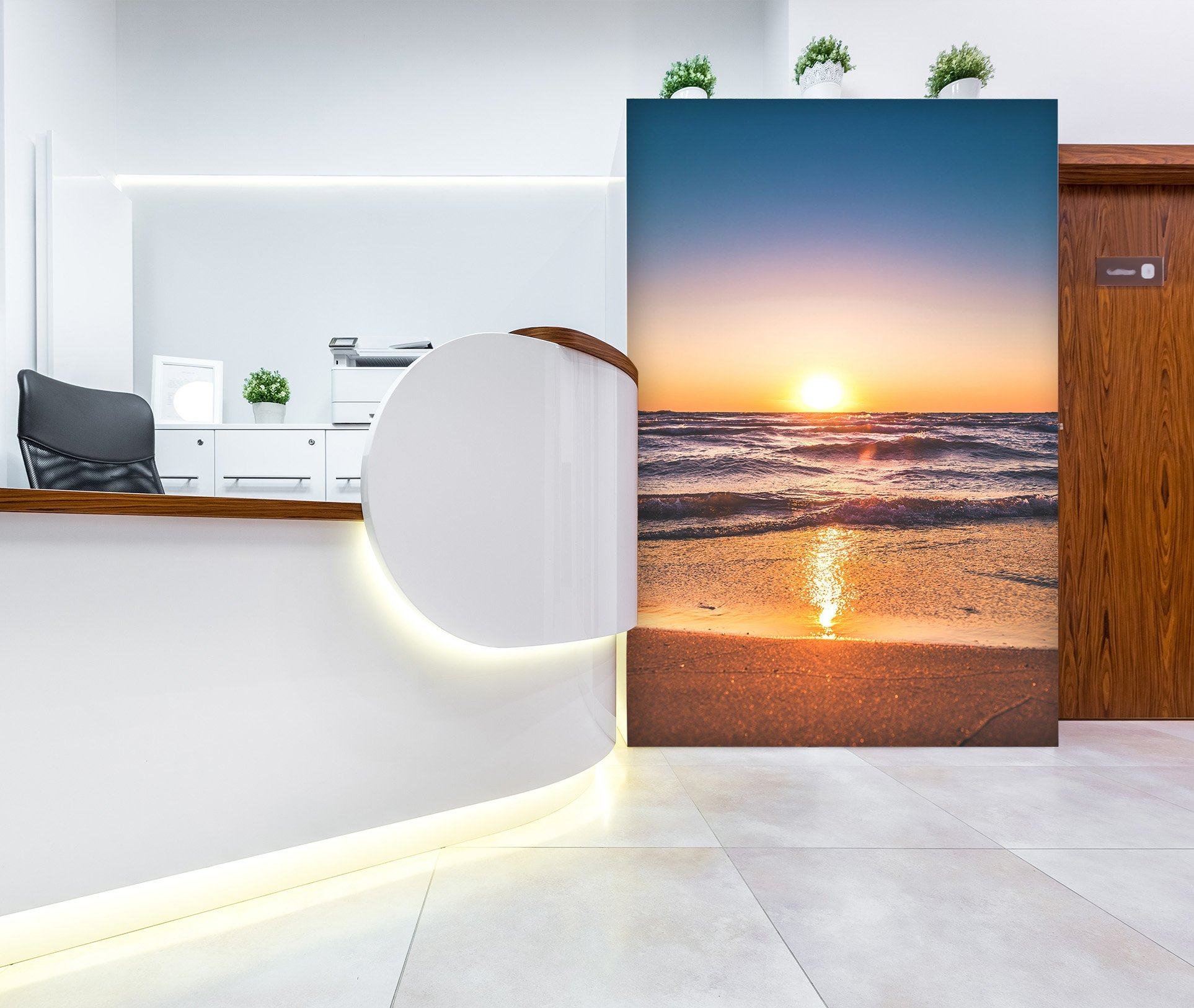 3D Beach Clear Sky Dawn 048 Wall Murals Wallpaper AJ Wallpaper 2 