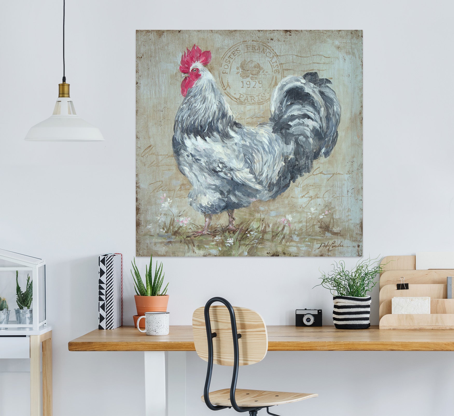 3D Rooster 011 Debi Coules Wall Sticker