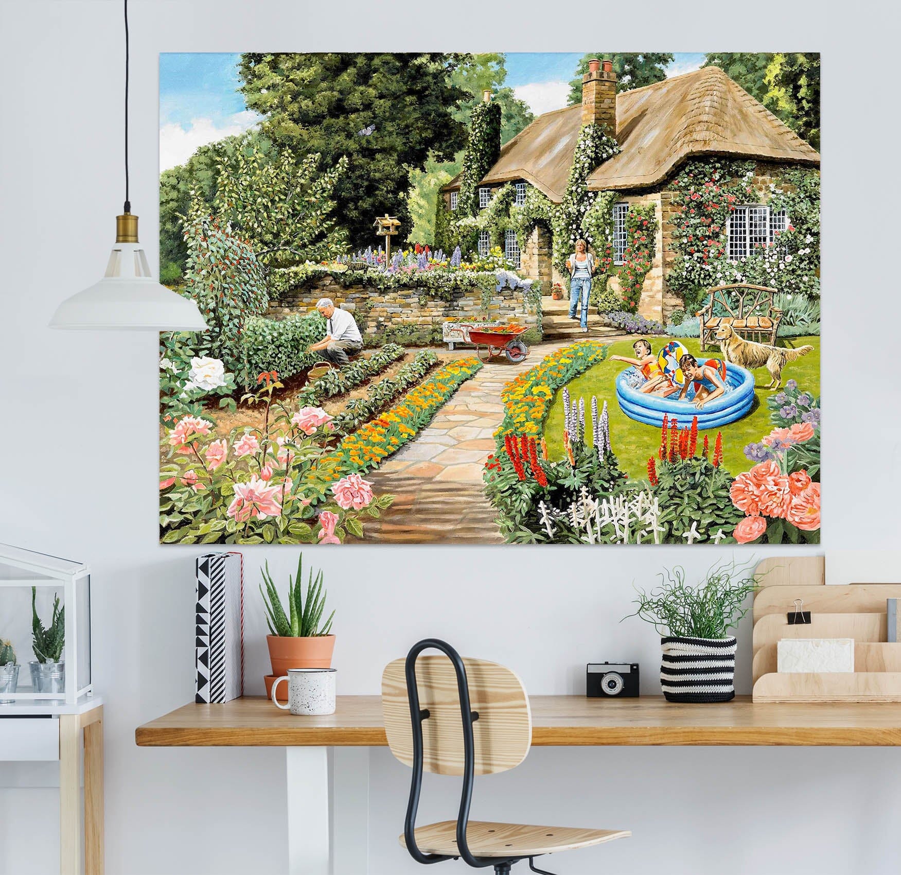 3D Summer Garden 064 Trevor Mitchell Wall Sticker Wallpaper AJ Wallpaper 2 