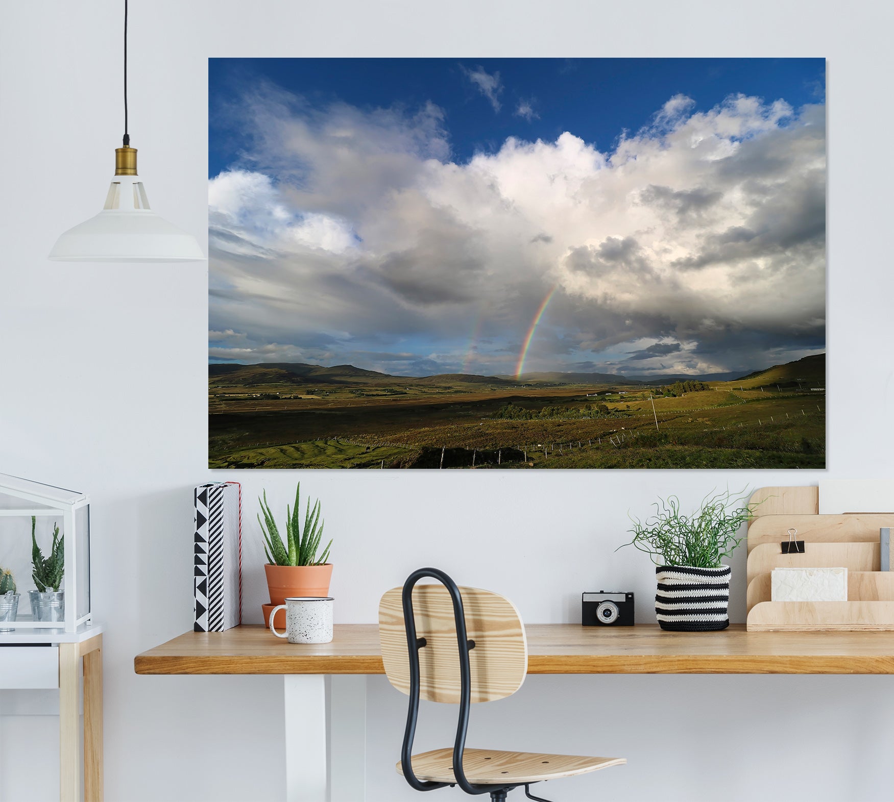 3D Grassland Clouds 116 Jerry LoFaro Wall Sticker