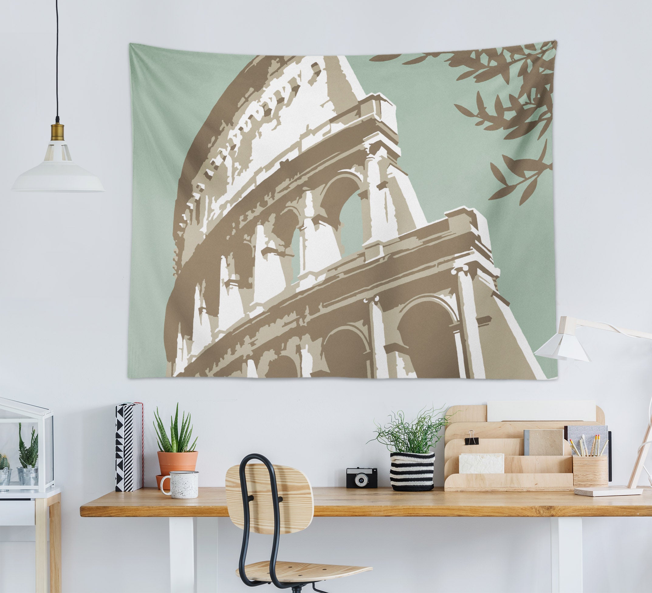 3D Roman Architecture 1015 Steve Read Tapestry Hanging Cloth Hang