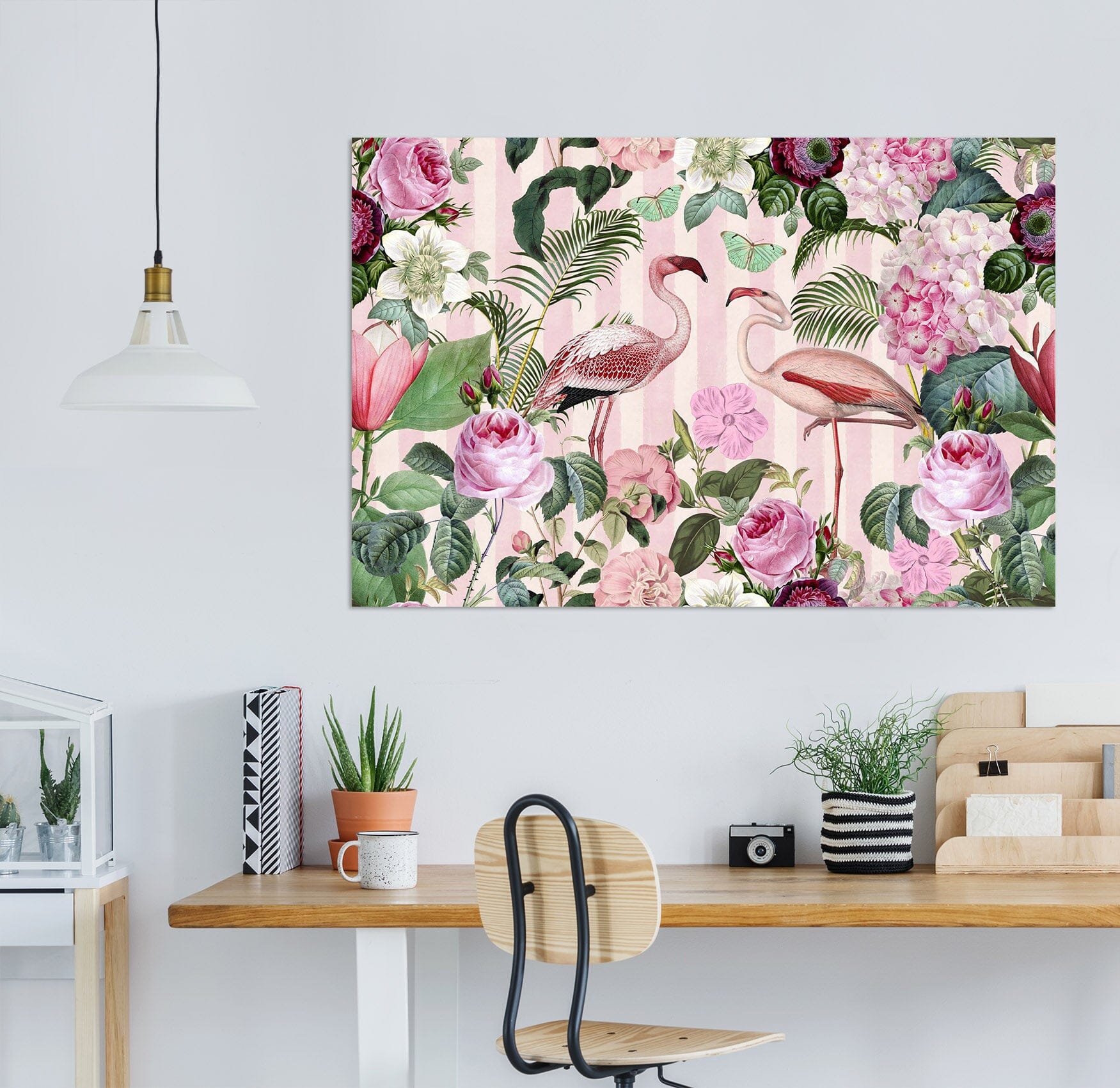 3D Pink Flamingo 019 Andrea haase Wall Sticker Wallpaper AJ Wallpaper 2 