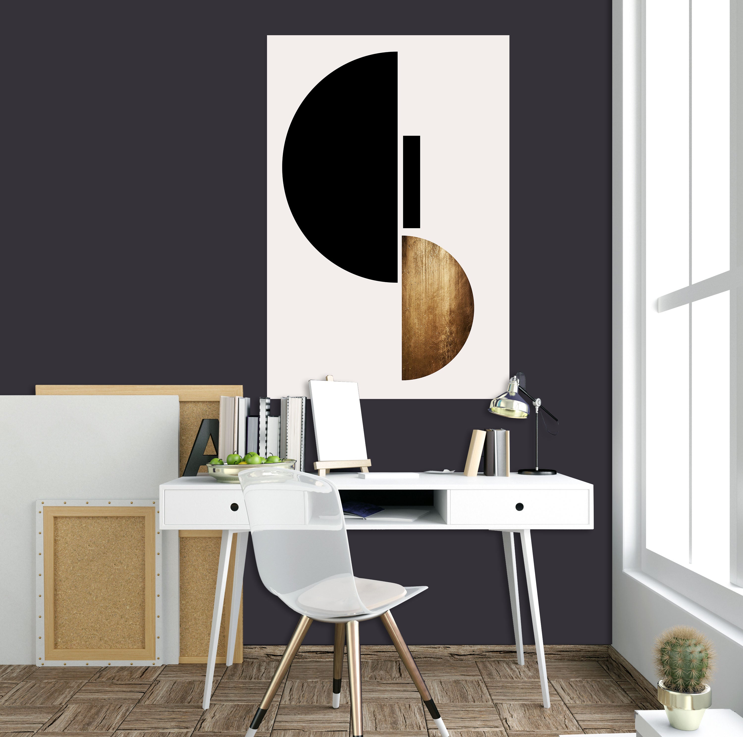 3D Colored Semicircle 212 Boris Draschoff Wall Sticker