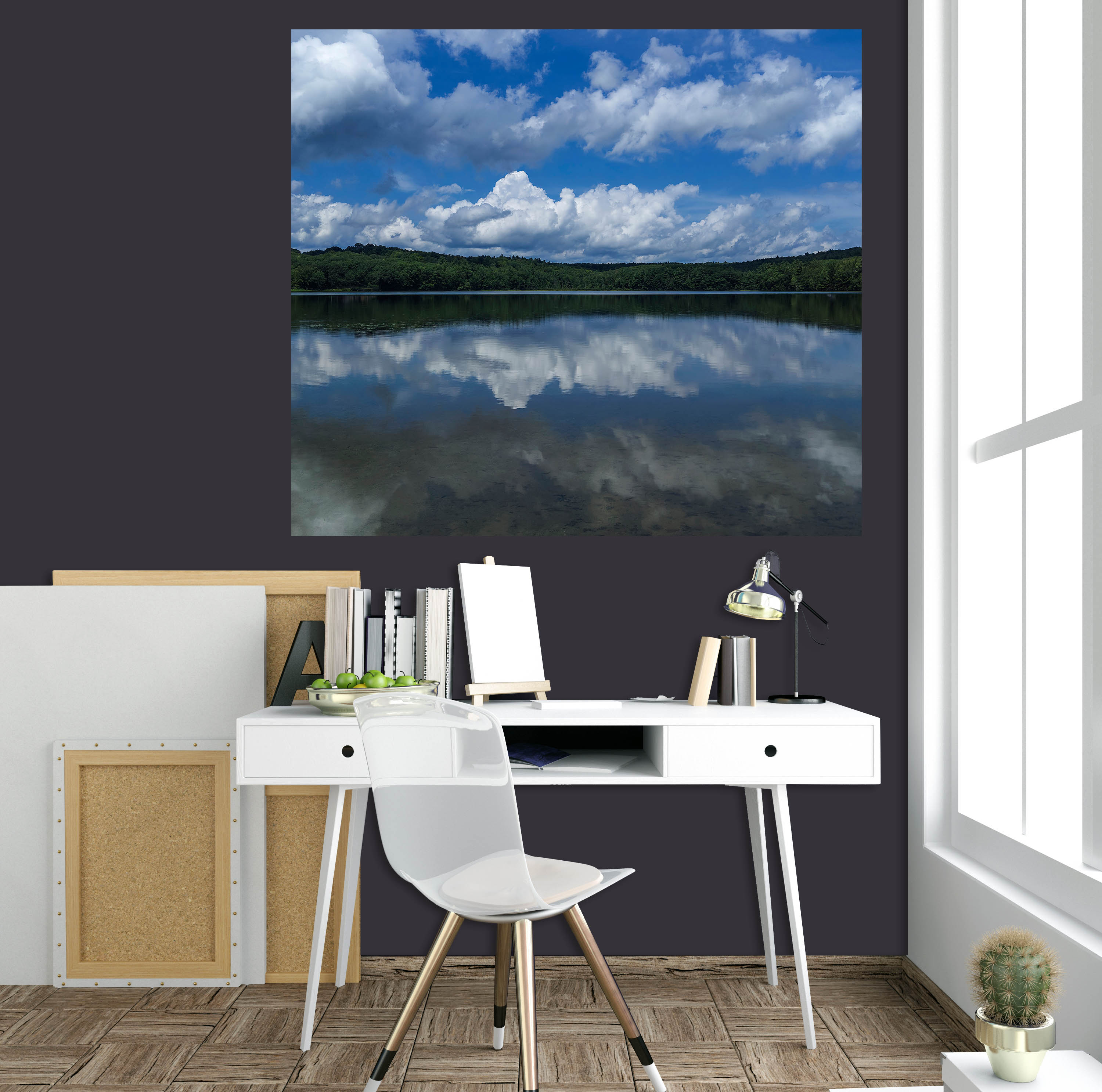 3D Cloud Lake 104 Jerry LoFaro Wall Sticker