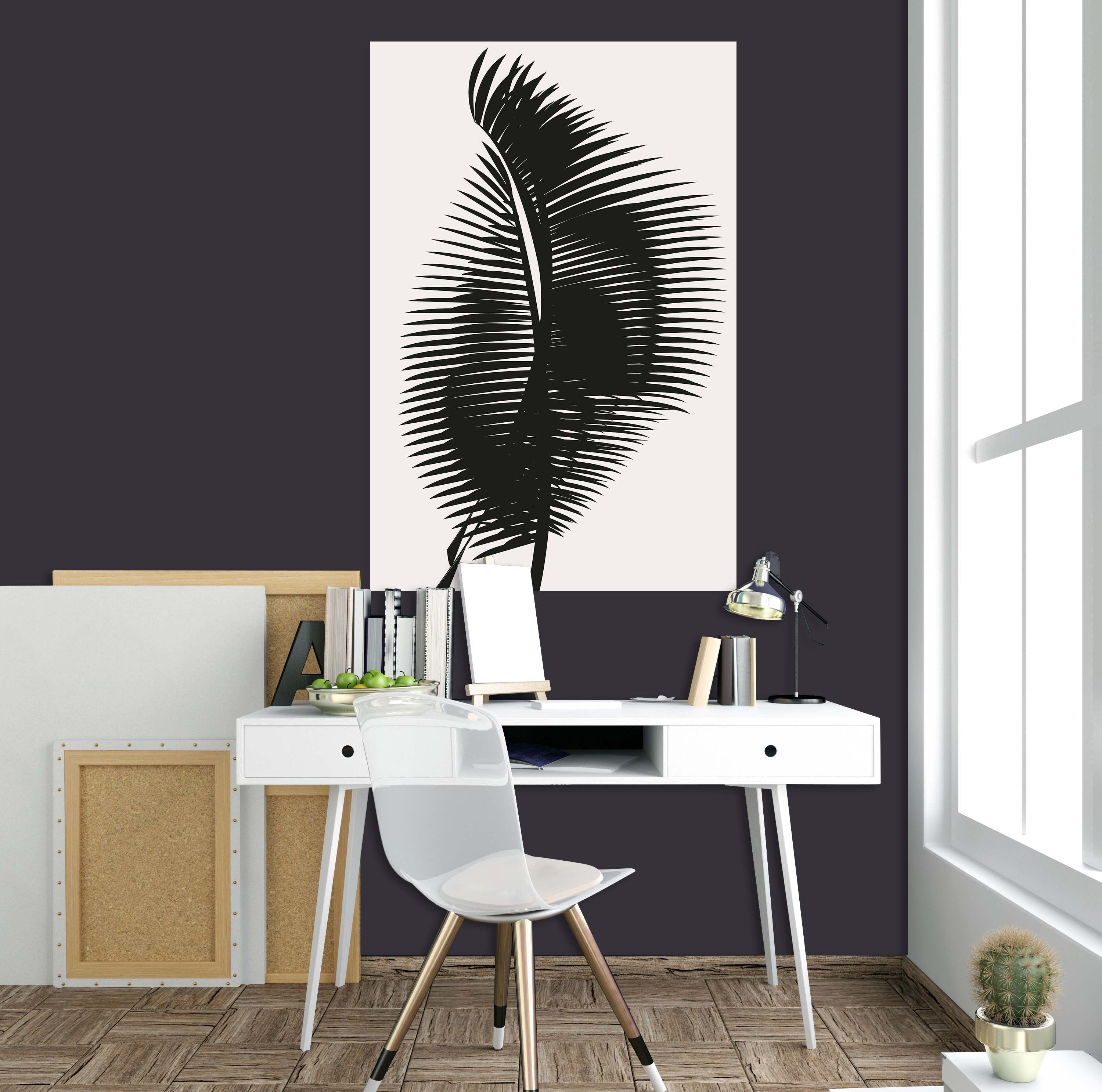 3D Black Leaves 146 Boris Draschoff Wall Sticker