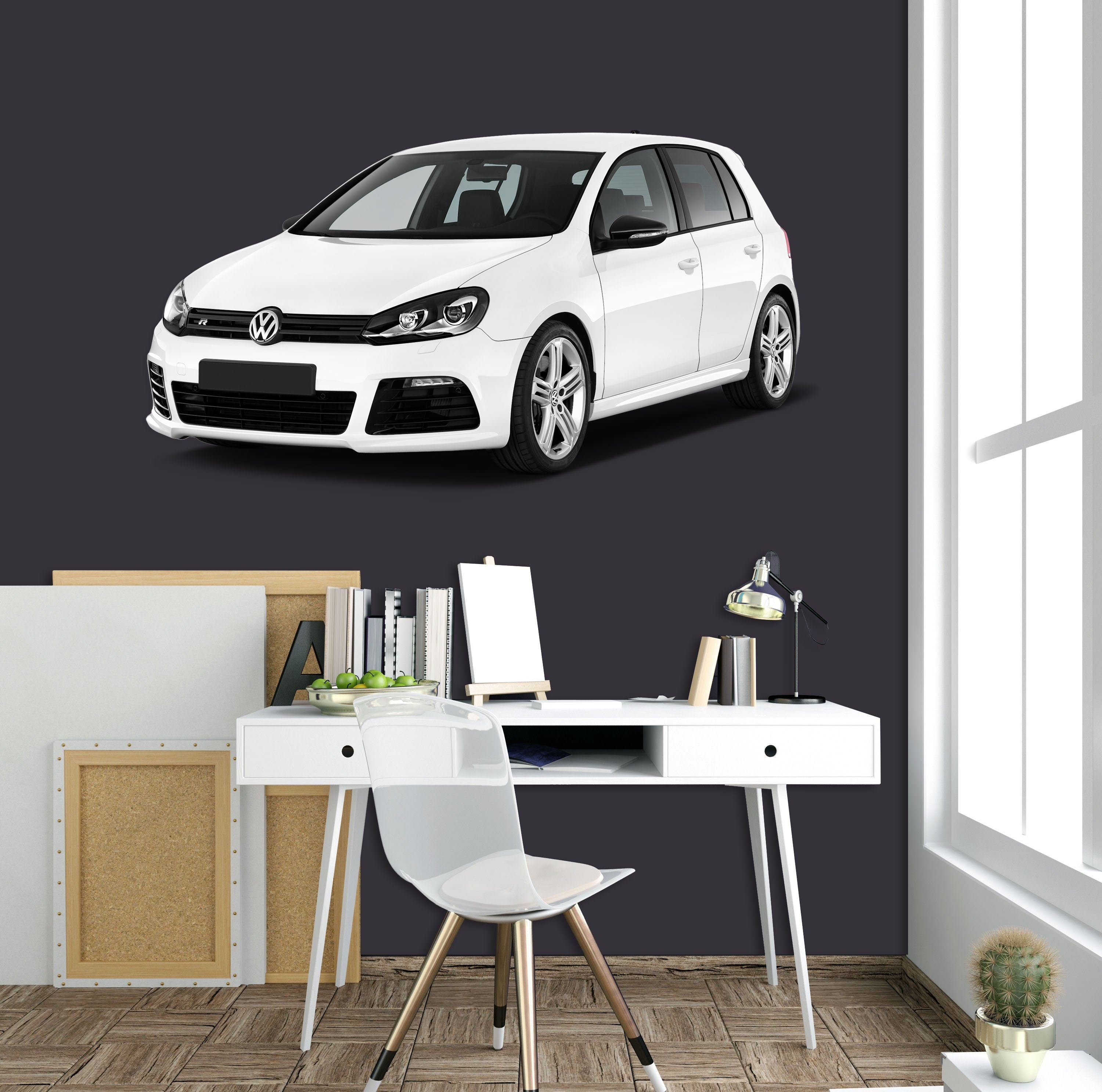 3D Volks Wagon Golf R 0268 Vehicles Wallpaper AJ Wallpaper 