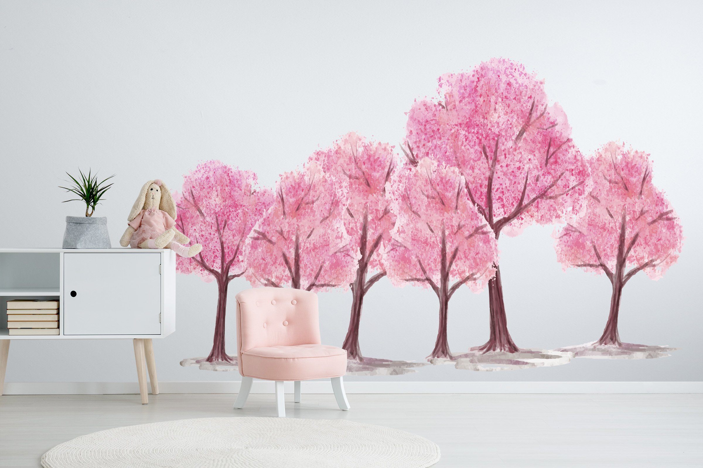 3D Peach Tree 187 Wall Stickers Wallpaper AJ Wallpaper 