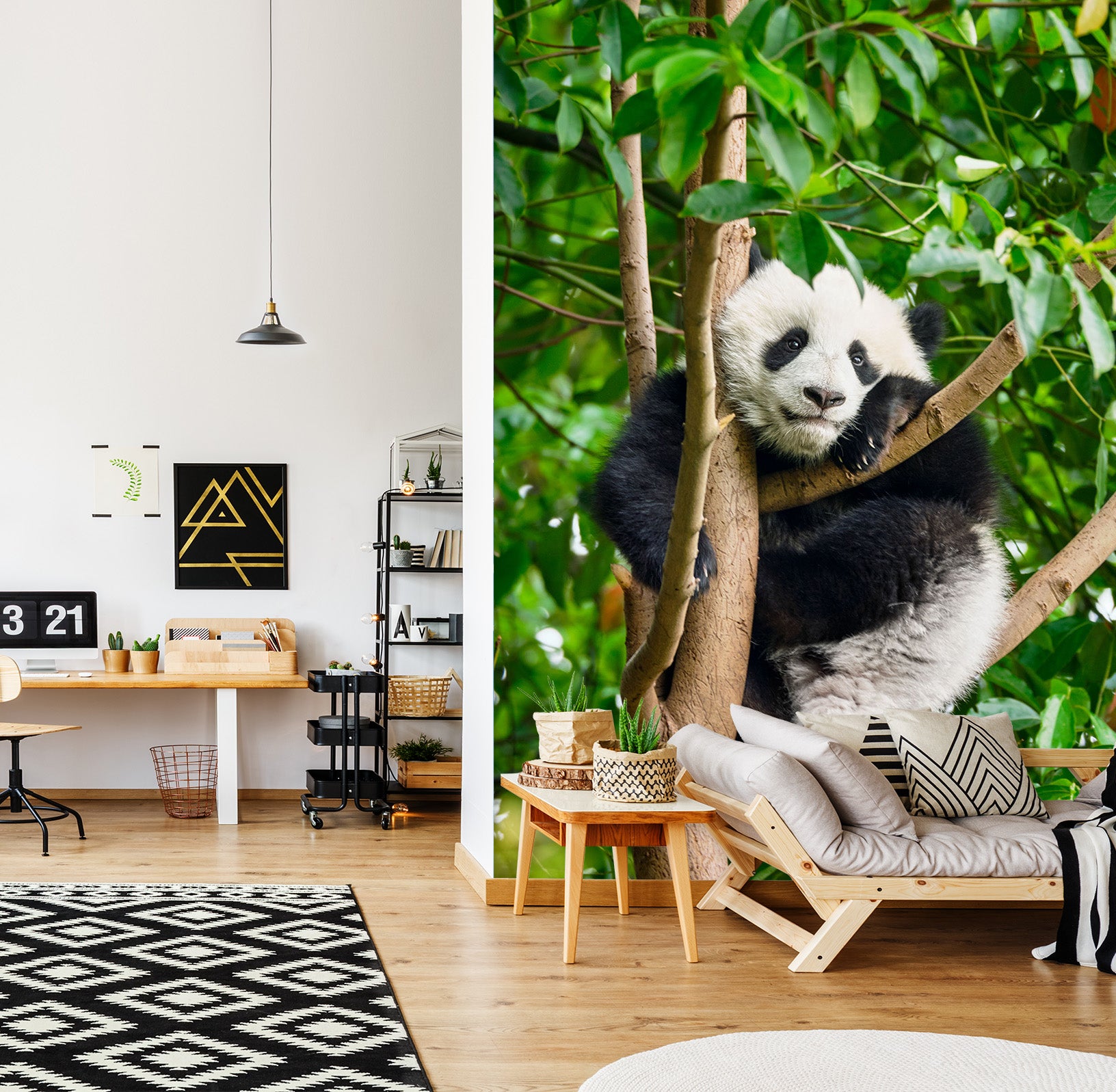 3D Panda Tree 58059 Wall Murals