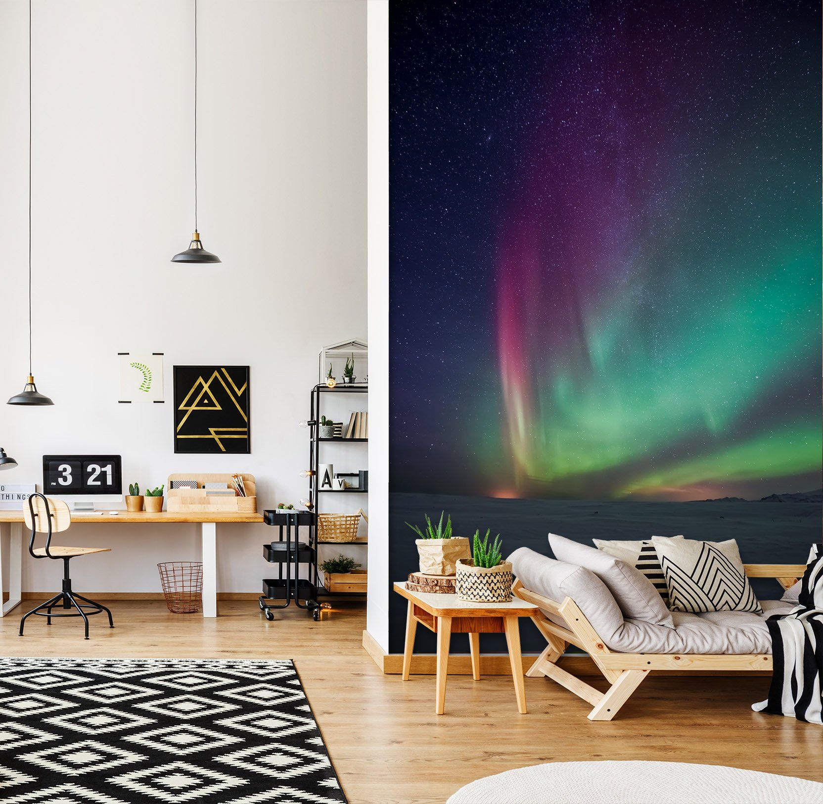 3D Beautiful Aurora 001 Wall Murals Wallpaper AJ Wallpaper 2 