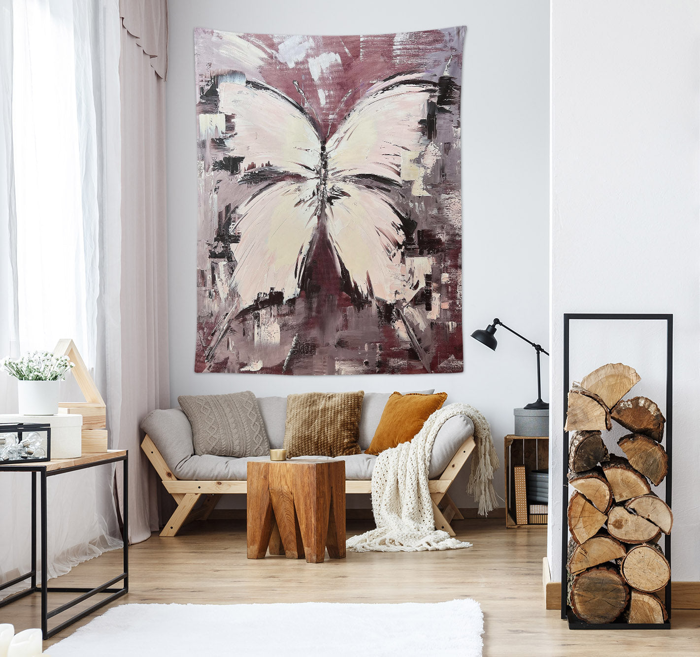 3D Butterfly 3762 Skromova Marina Tapestry Hanging Cloth Hang