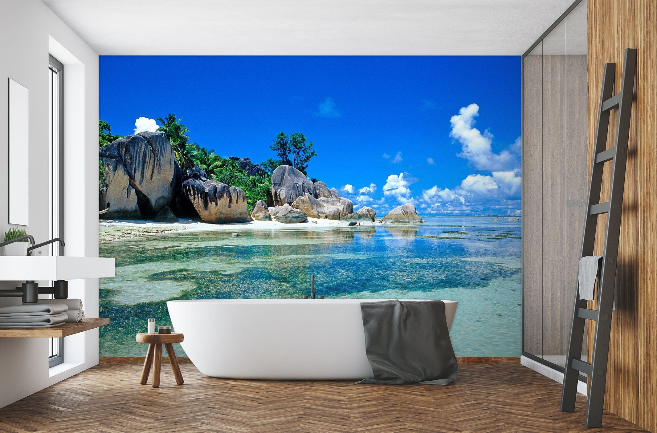 3D Sea Stones 086 Wall Murals Wallpaper AJ Wallpaper 2 