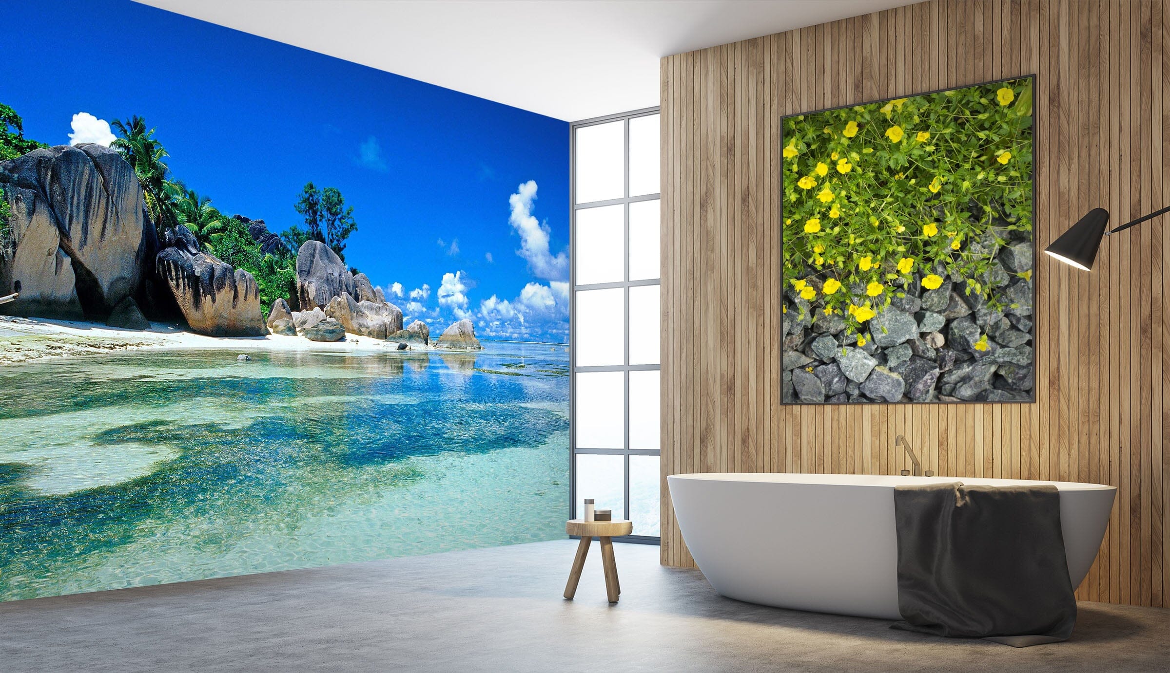 3D Sea Stones 086 Wall Murals Wallpaper AJ Wallpaper 2 