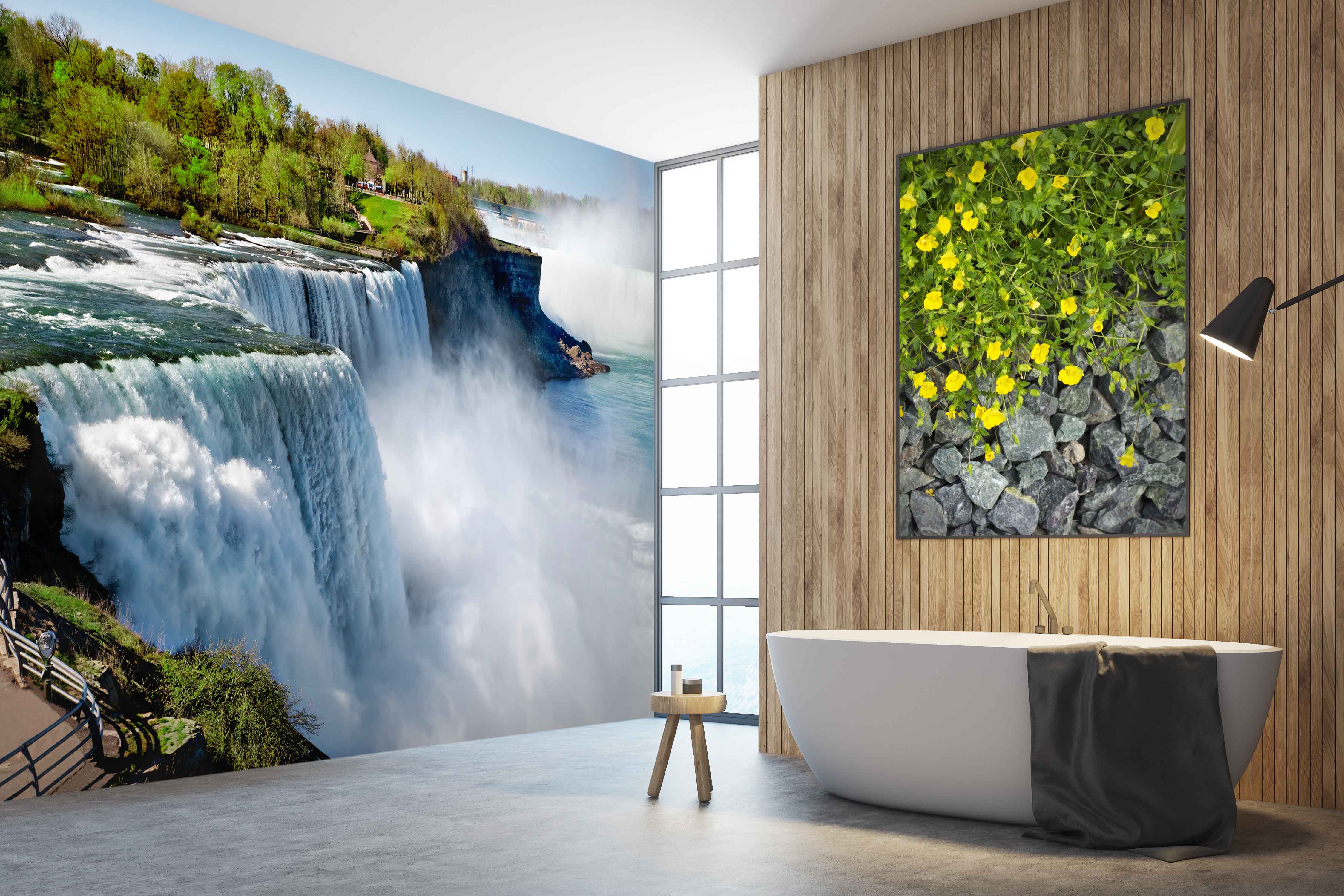 3D White Waterfall Nature 52 Wall Murals Wallpaper AJ Wallpaper 2 