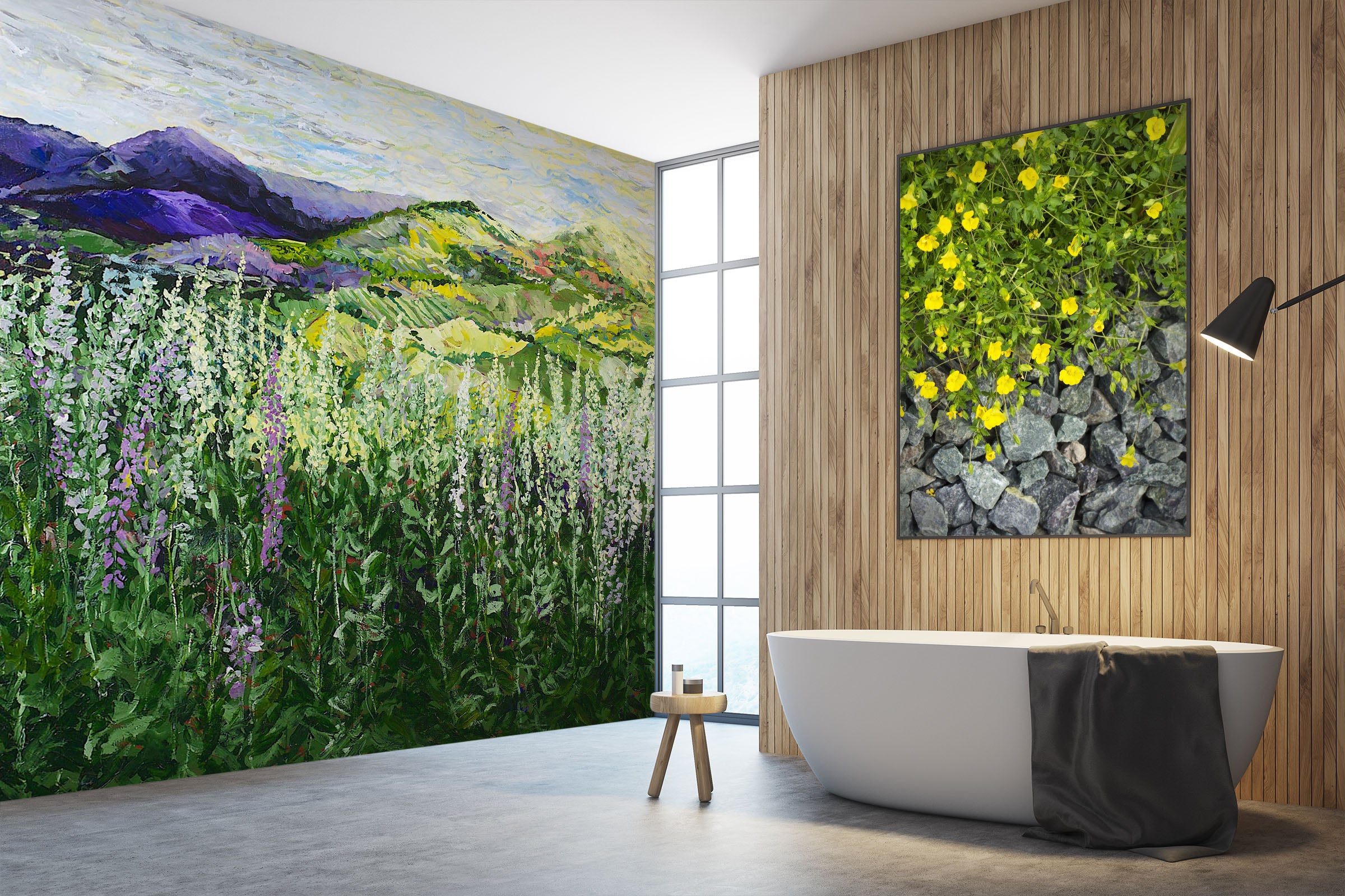 3D Painted Wild Flowers 147 Allan P. Friedlander Wall Mural Wall Murals