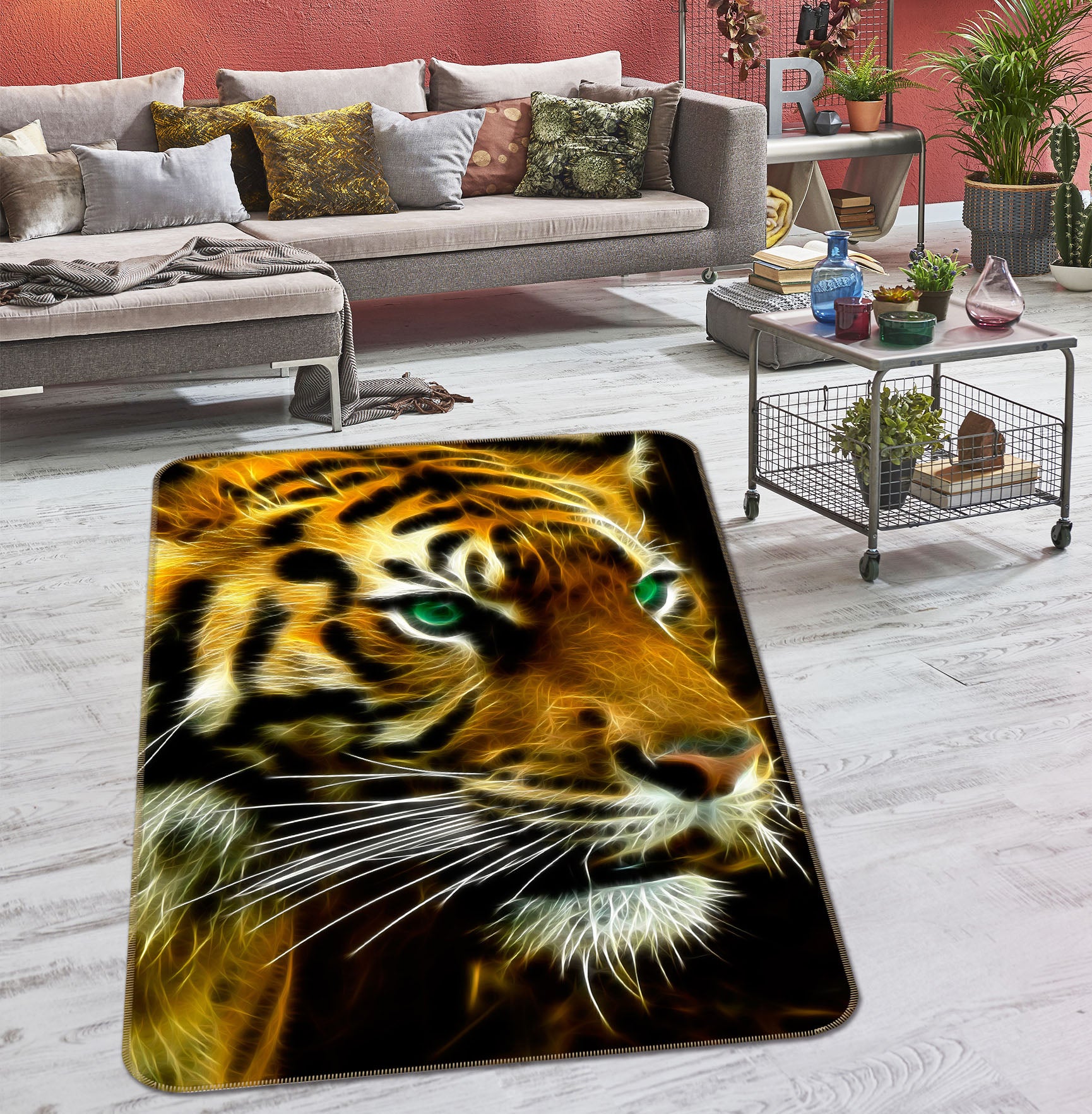 3D Tiger 38196 Animal Non Slip Rug Mat