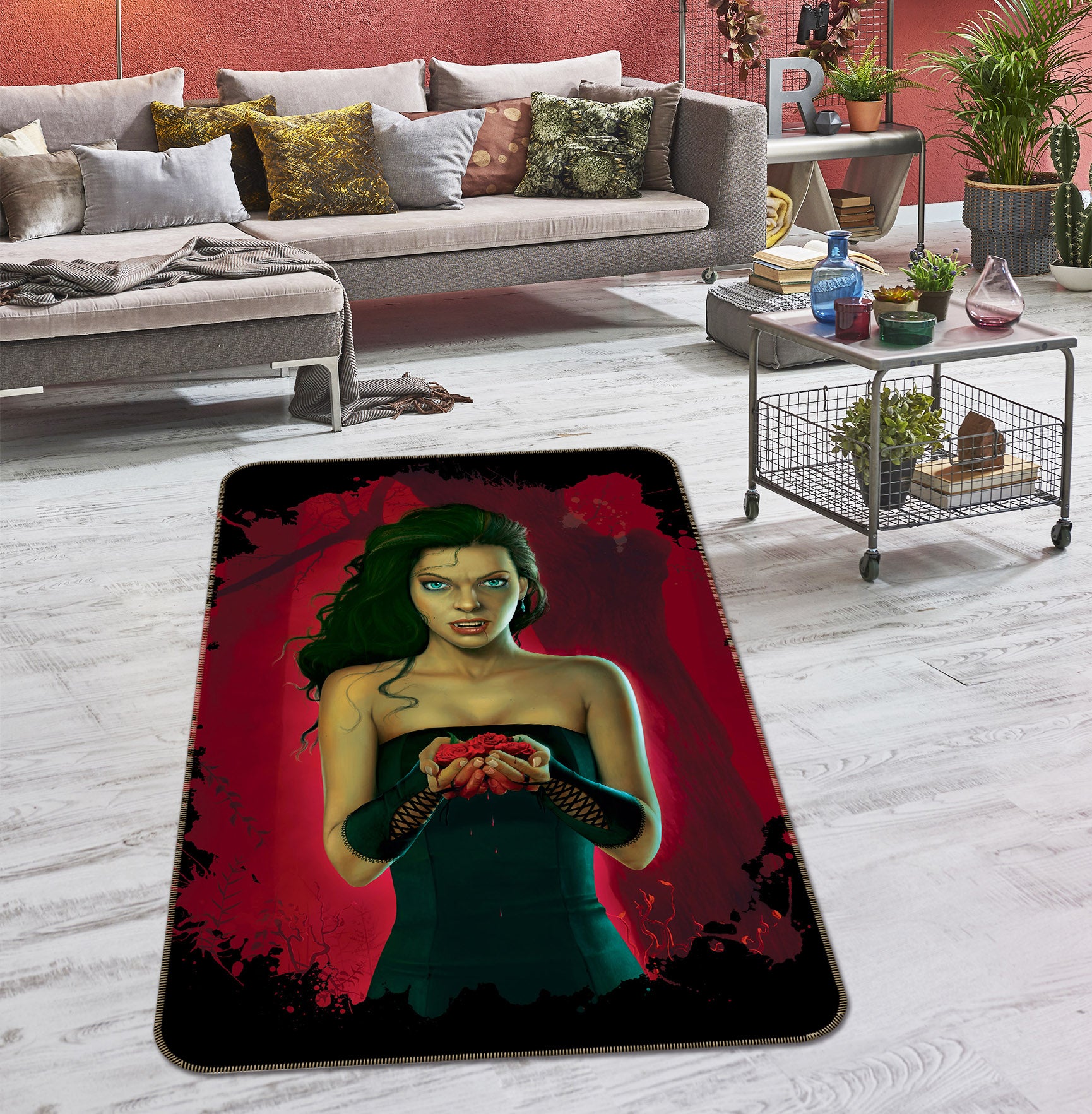 3D Woman 84200 Vincent Hie Rug Non Slip Rug Mat