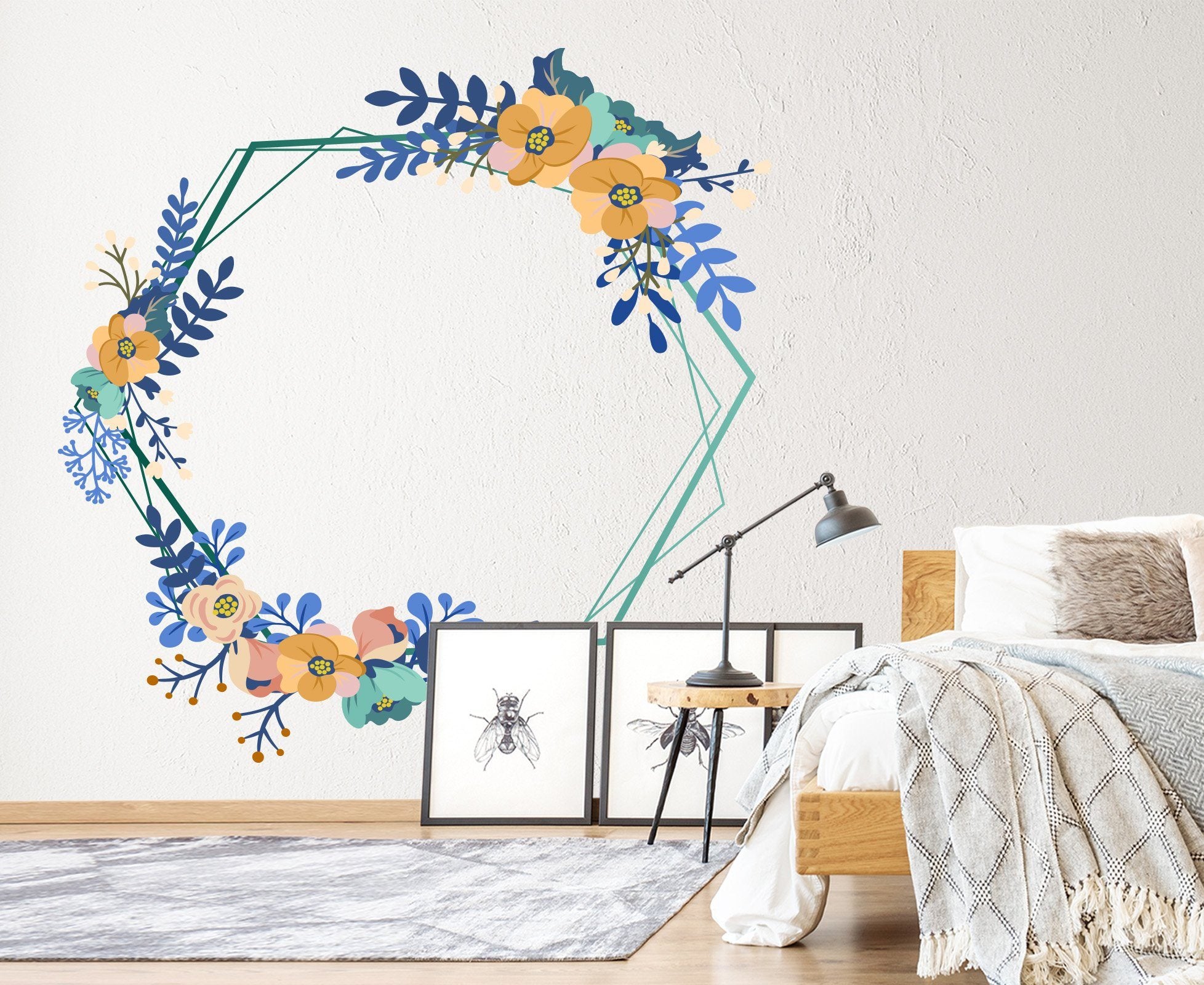 3D Small Wreath 260 Wall Stickers Wallpaper AJ Wallpaper 