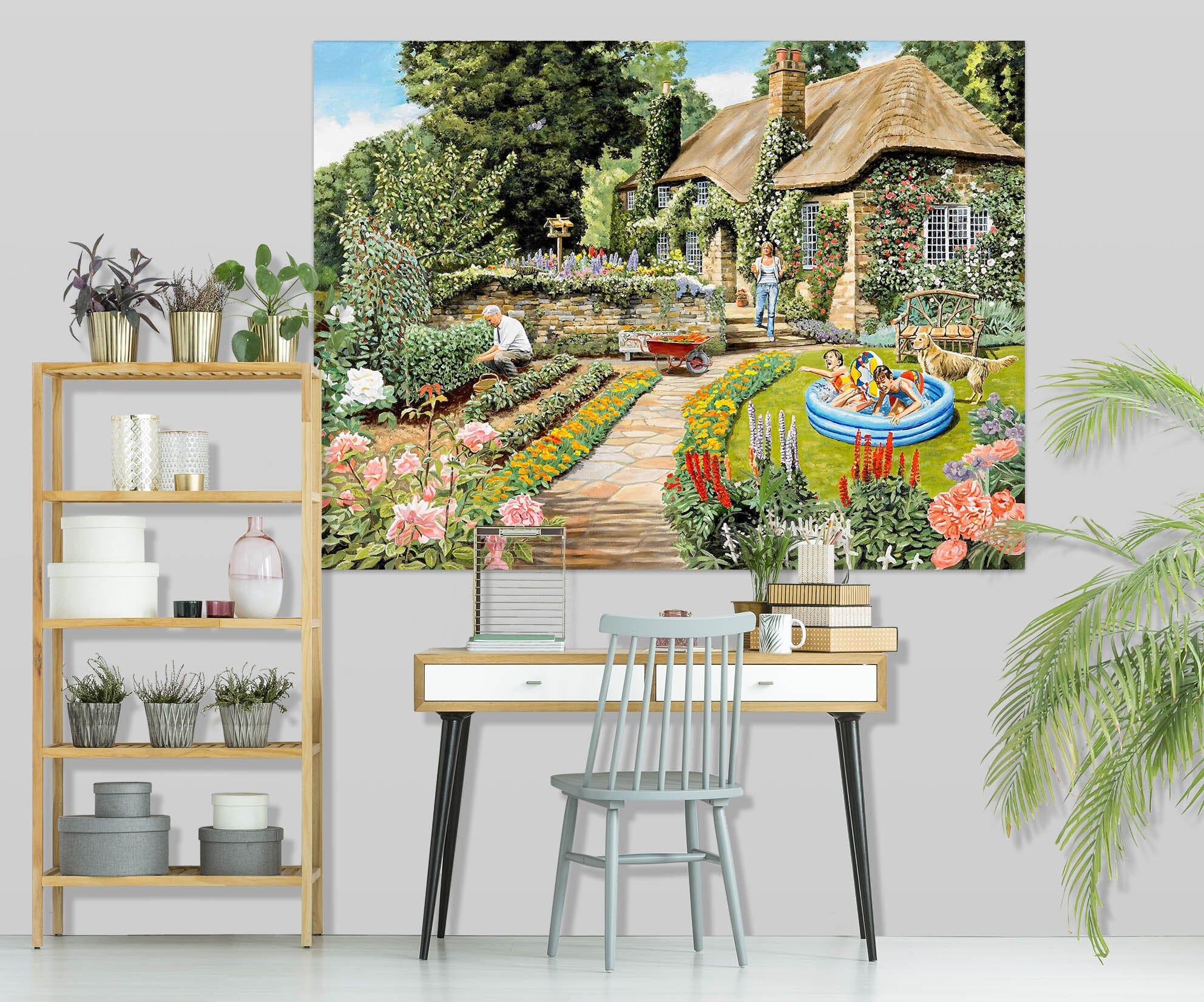 3D Summer Garden 064 Trevor Mitchell Wall Sticker Wallpaper AJ Wallpaper 2 