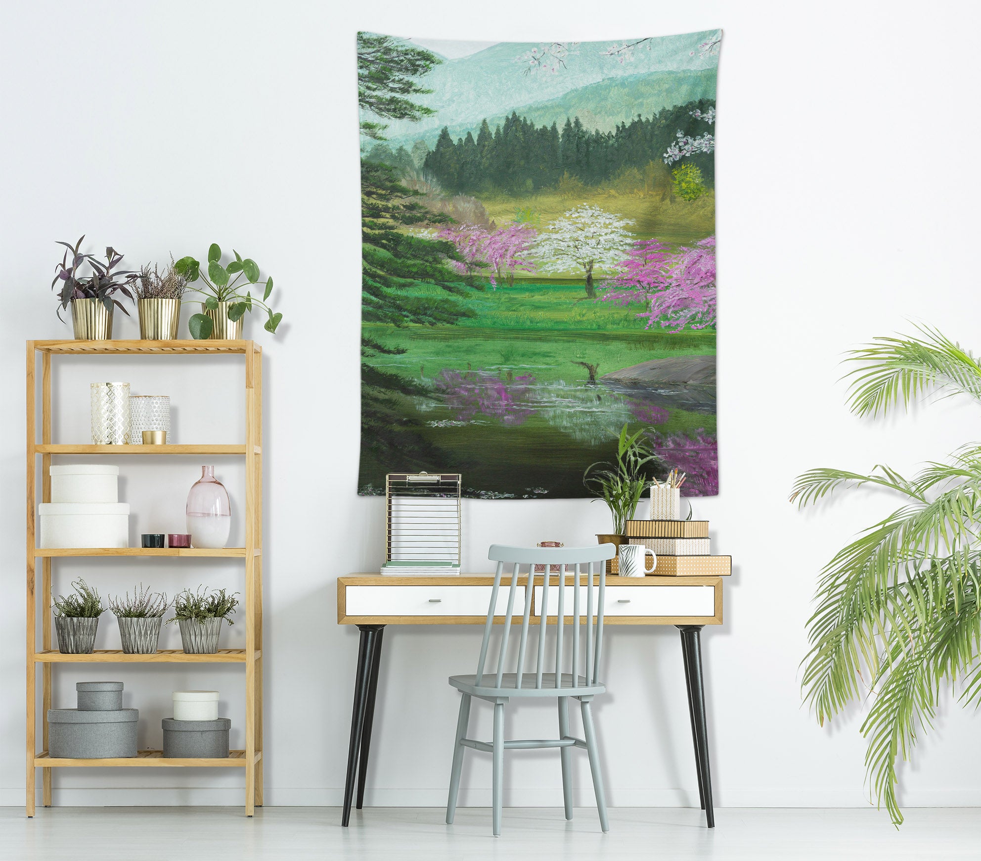 3D Forest Flowers Trees 5295 Marina Zotova Tapestry Hanging Cloth Hang