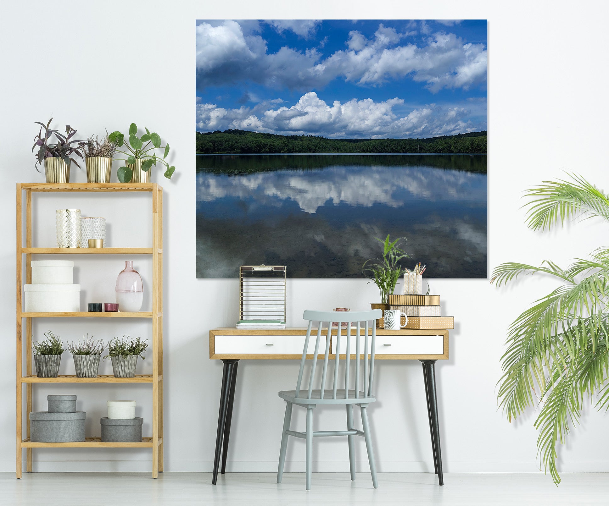 3D Cloud Lake 104 Jerry LoFaro Wall Sticker