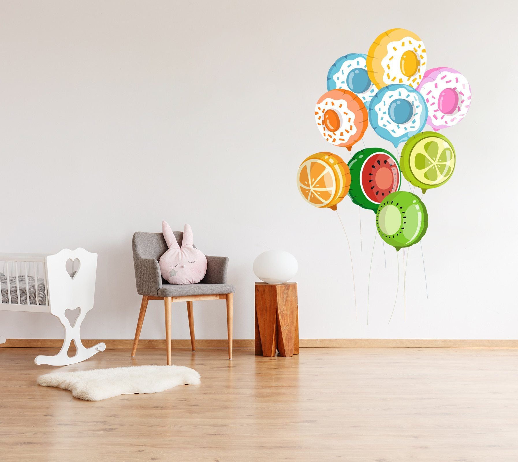 3D Fruit Balloon 118 Wall Stickers Wallpaper AJ Wallpaper 