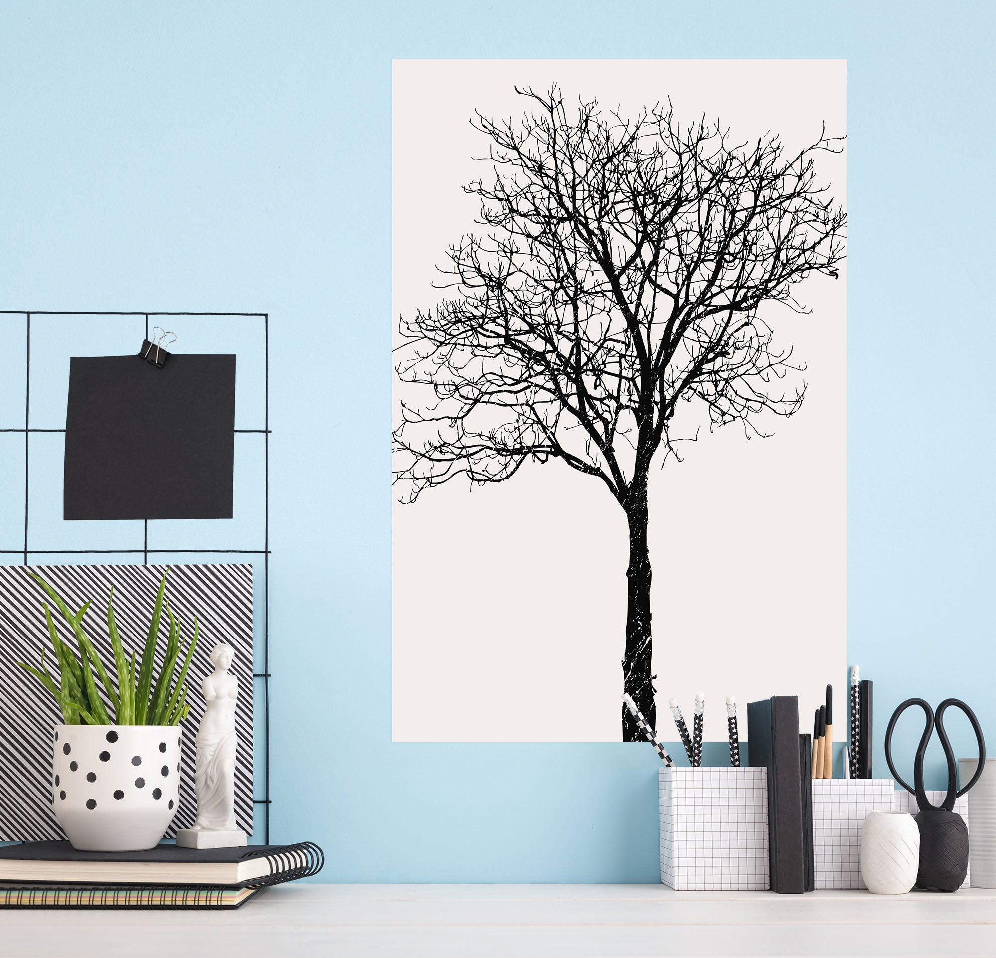 3D Black Birch 113 Boris Draschoff Wall Sticker