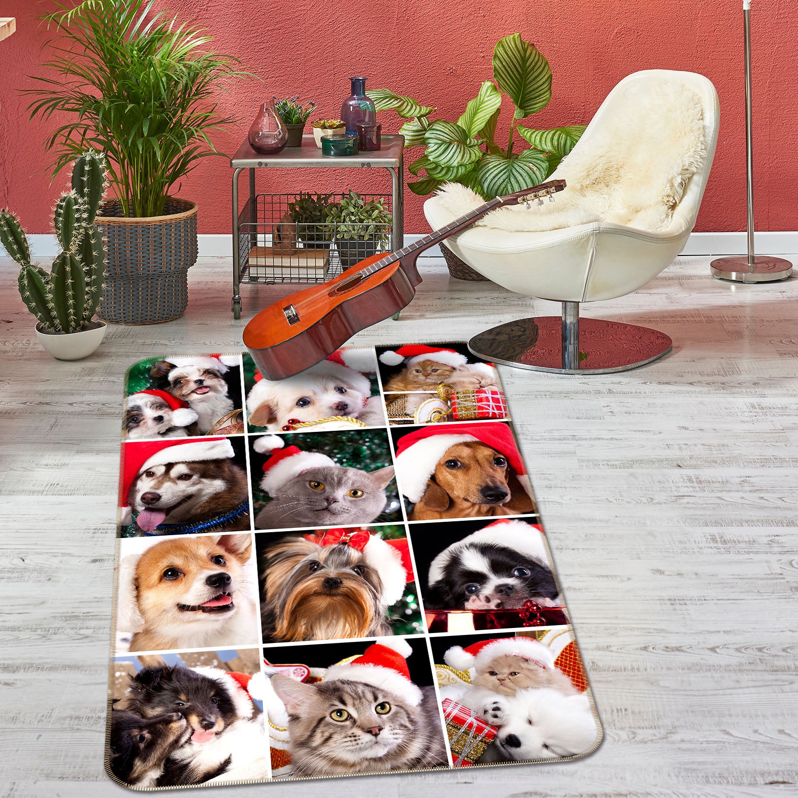 3D Cat Dog 69042 Animal Non Slip Rug Mat