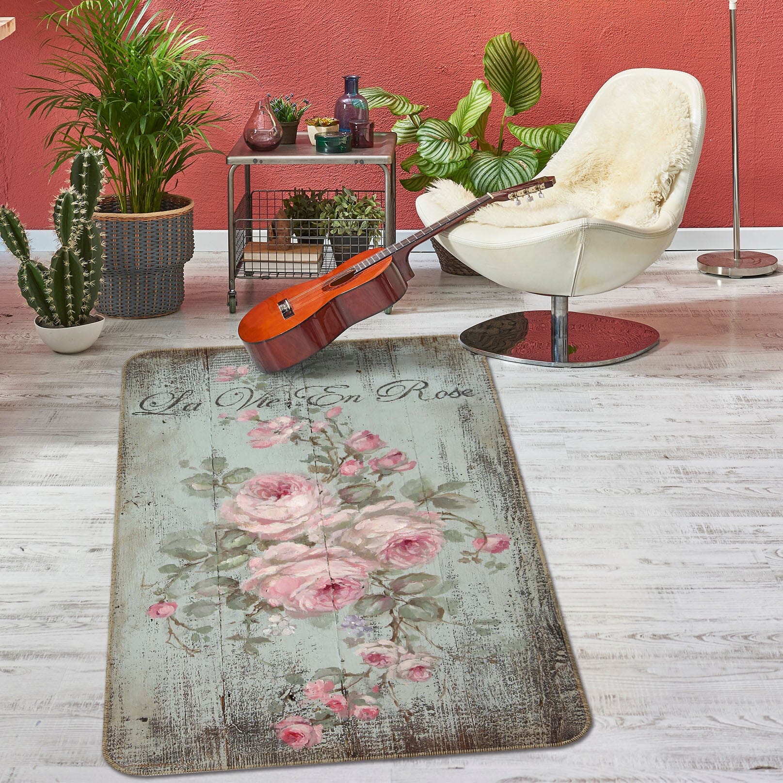 3D Pink Rose 1019 Debi Coules Rug Non Slip Rug Mat Mat AJ Creativity Home 