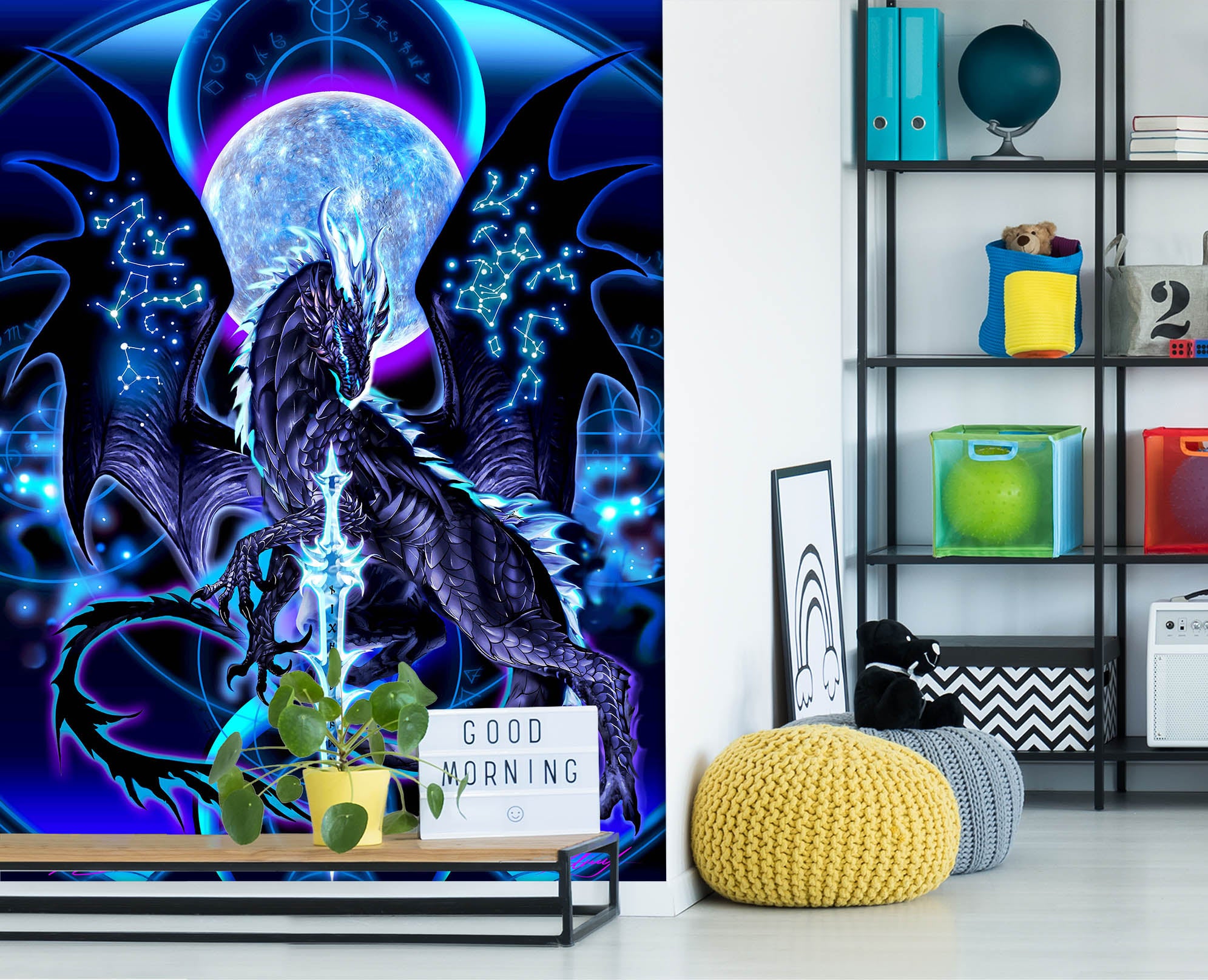 3D Planet Dragon 8133 Ruth Thompson Wall Mural Wall Murals