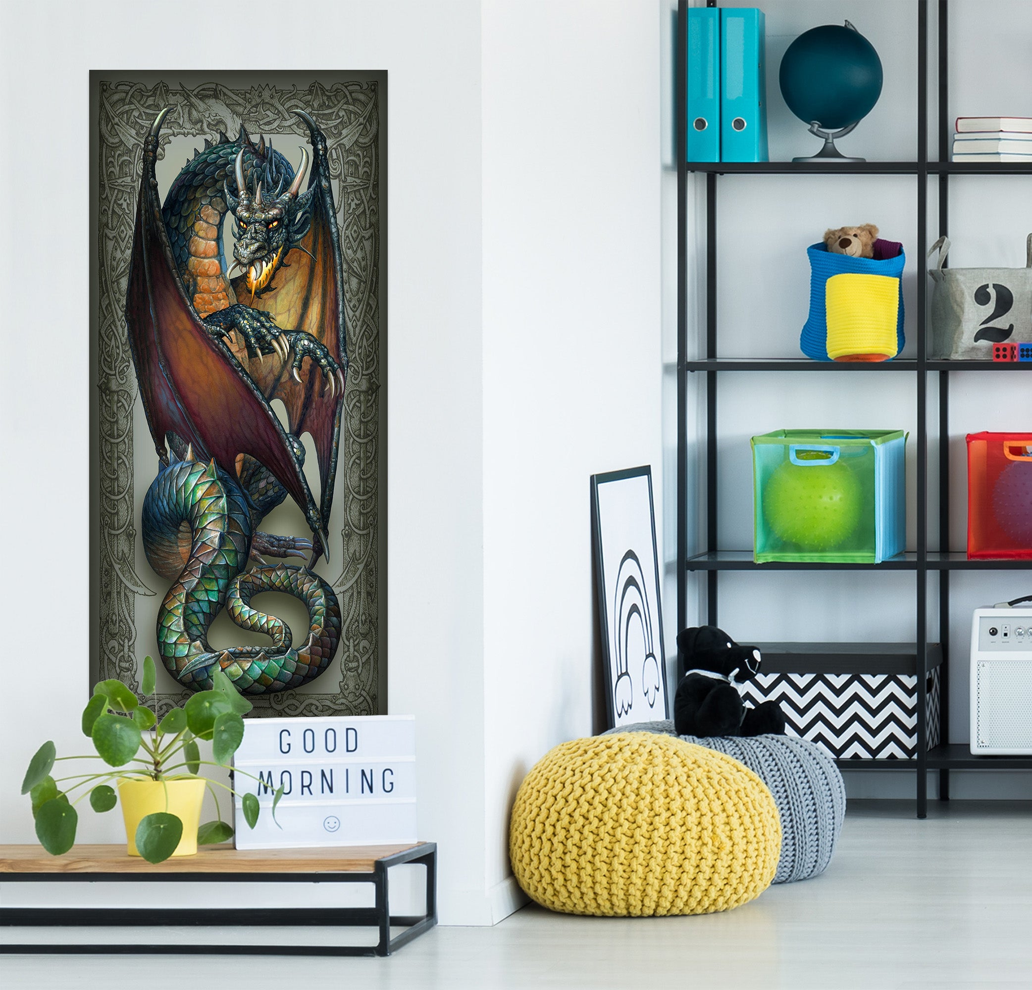 3D Dragon 8082 Ciruelo Wall Sticker