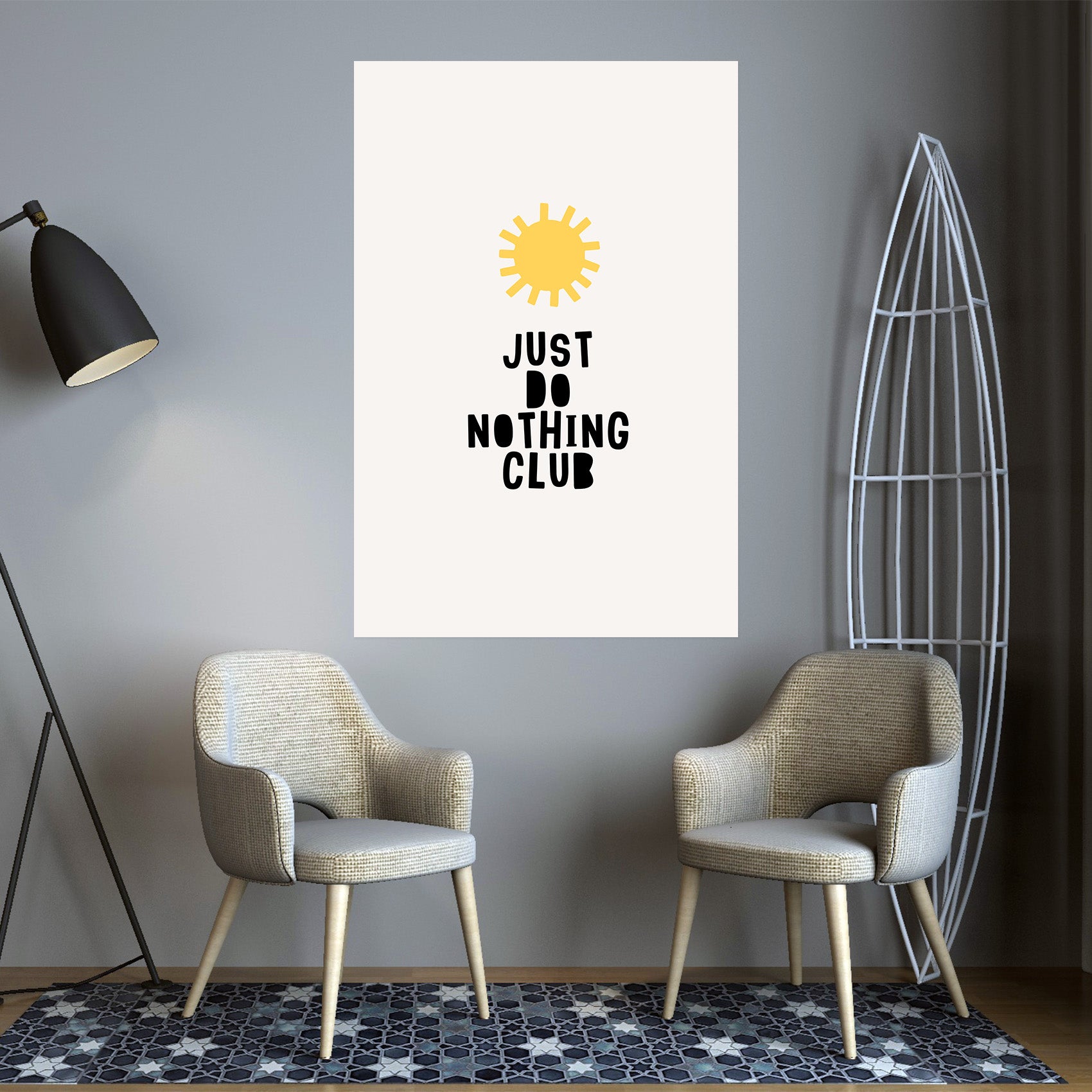 3D Yellow Sun 140 Boris Draschoff Wall Sticker