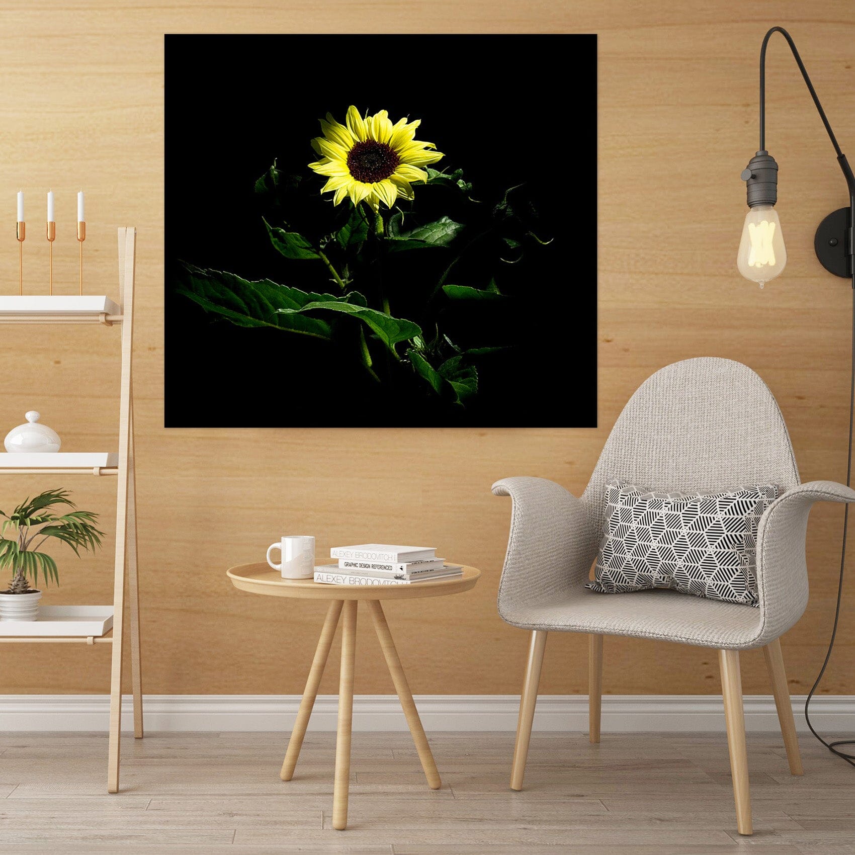 3D Sunflower 026 Kathy Barefield Wall Sticker Wallpaper AJ Wallpaper 2 