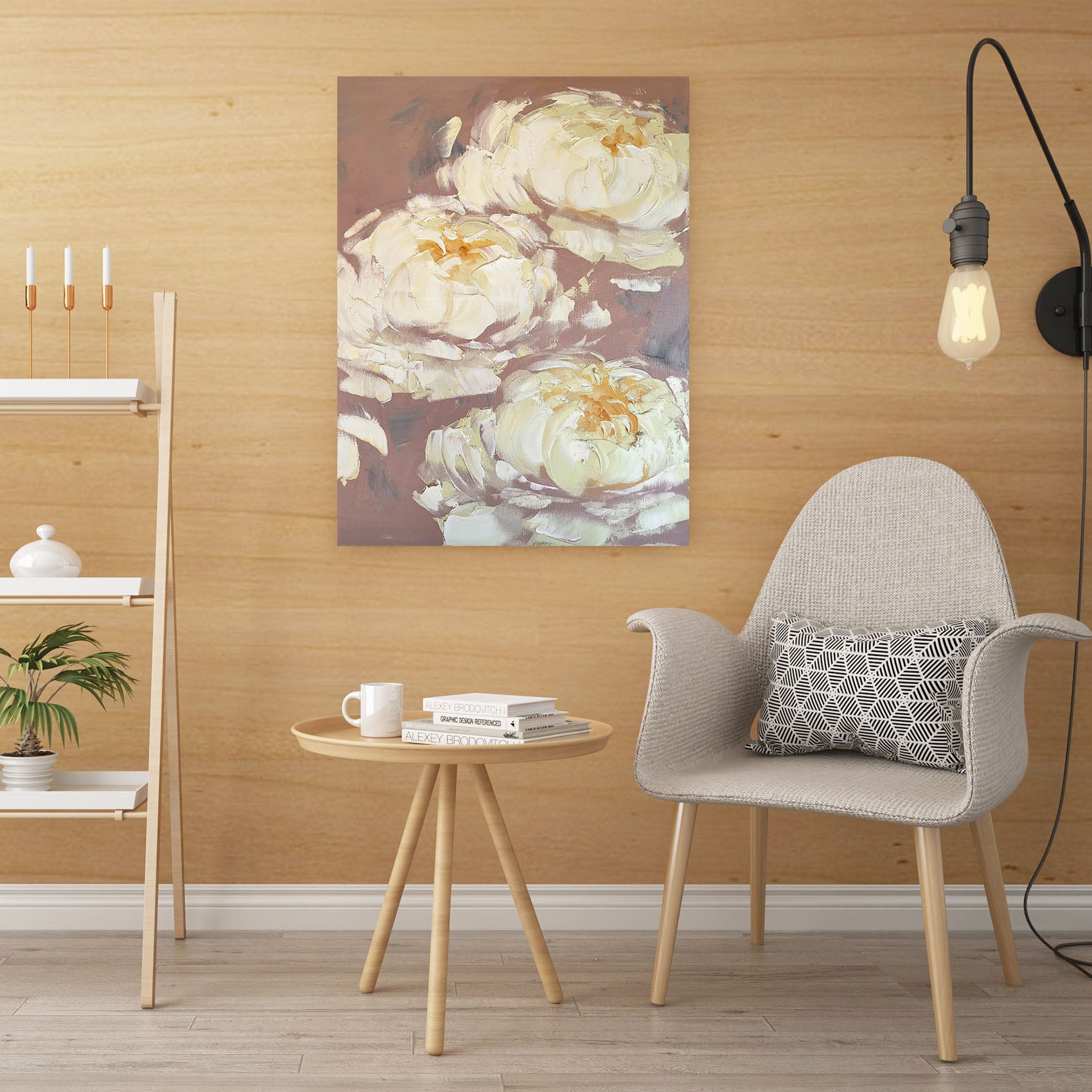 3D White Flower 2609 Skromova Marina Wall Sticker