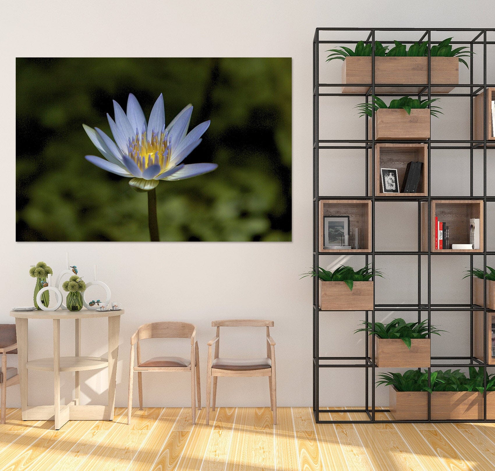 3D Lavendar Water Lily 016 Kathy Barefield Wall Sticker Wallpaper AJ Wallpaper 2 