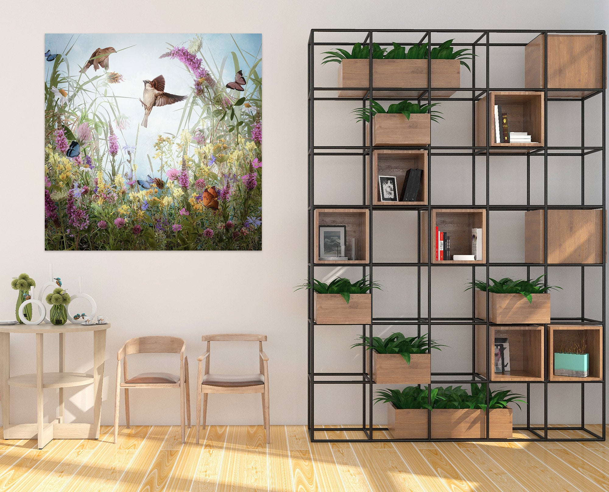 3D Wildflower Bird 4016 Beth Sheridan Wall Sticker