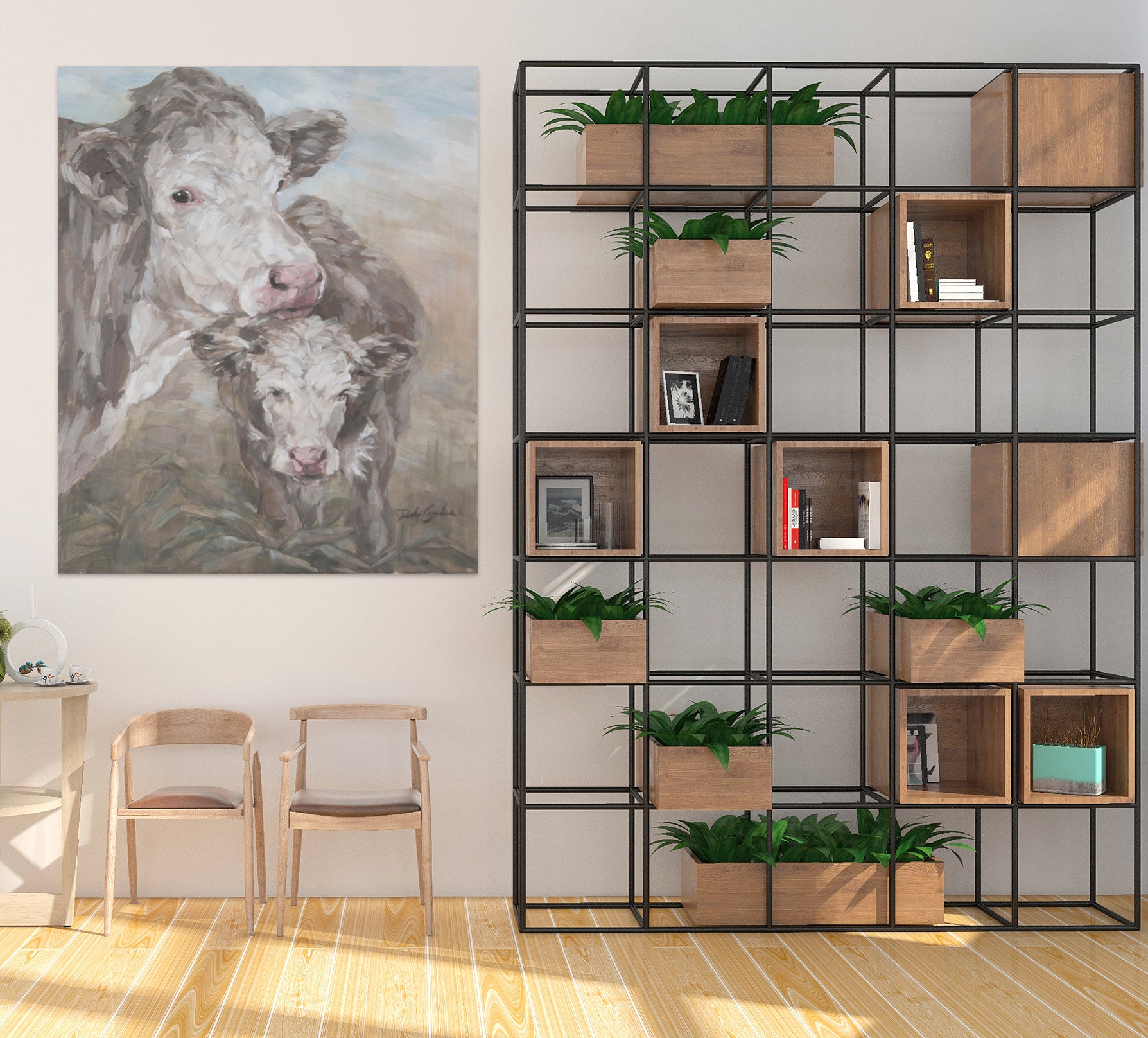 3D Cattle 036 Debi Coules Wall Sticker