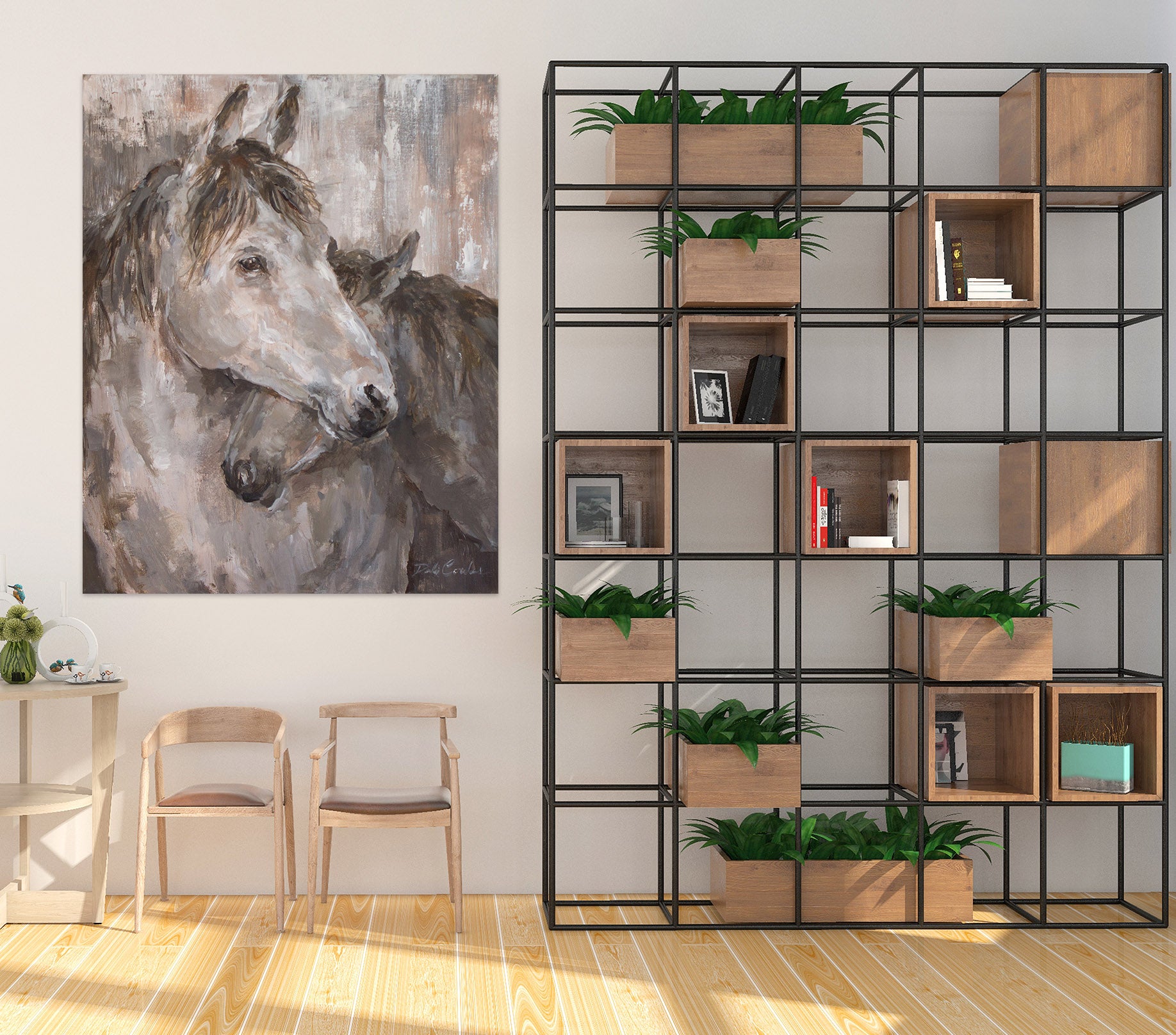 3D Horse Oil Painting 0141 Debi Coules Wall Sticker