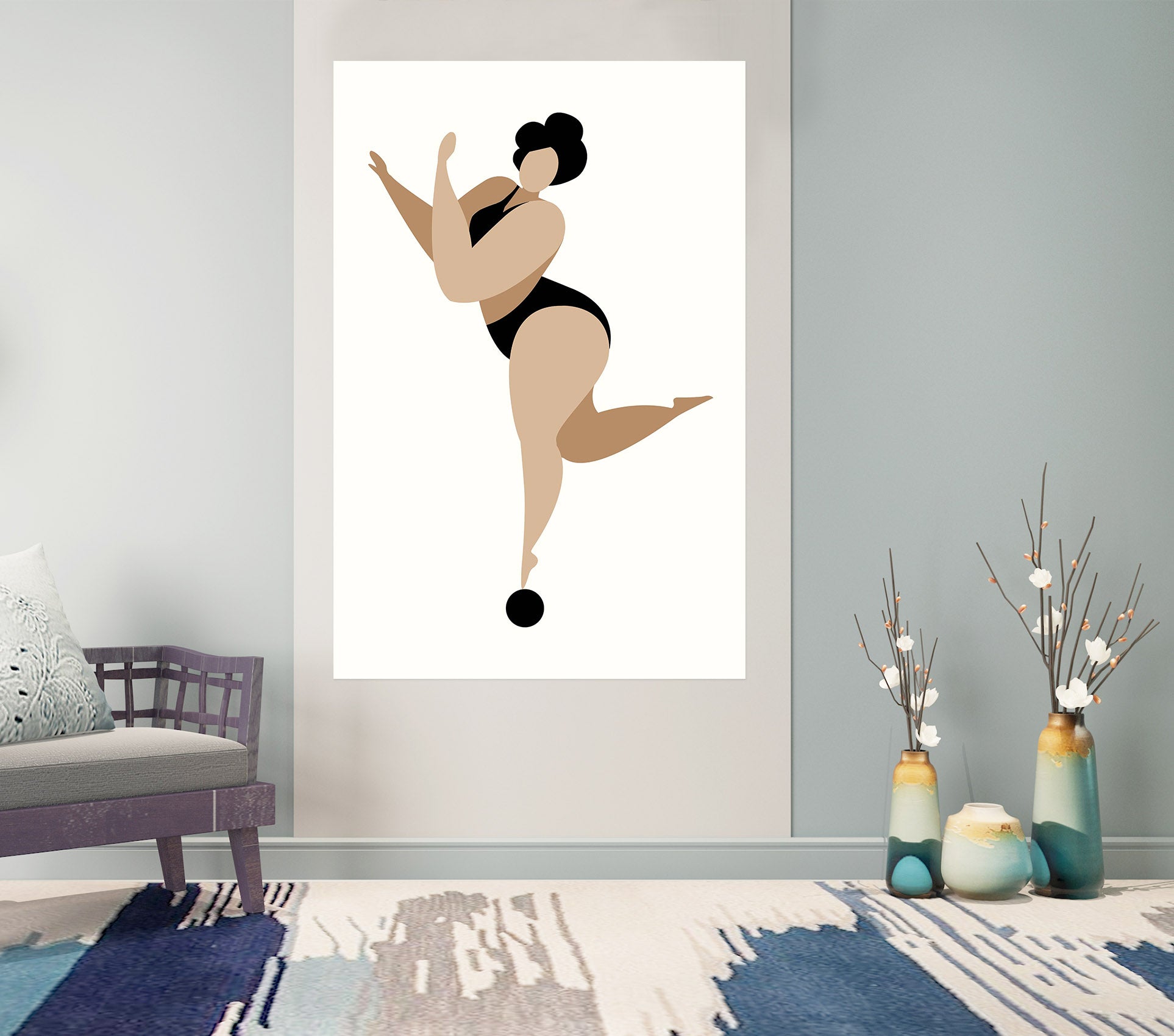 3D Sports Queen 134 Boris Draschoff Wall Sticker