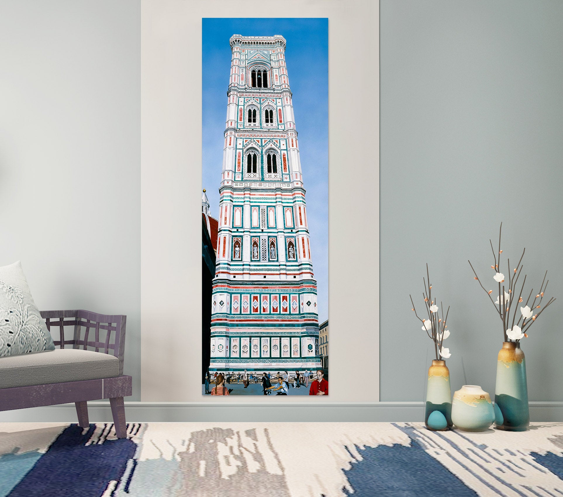 3D White Building 110123 Matthew Holden Bates Wall Sticker