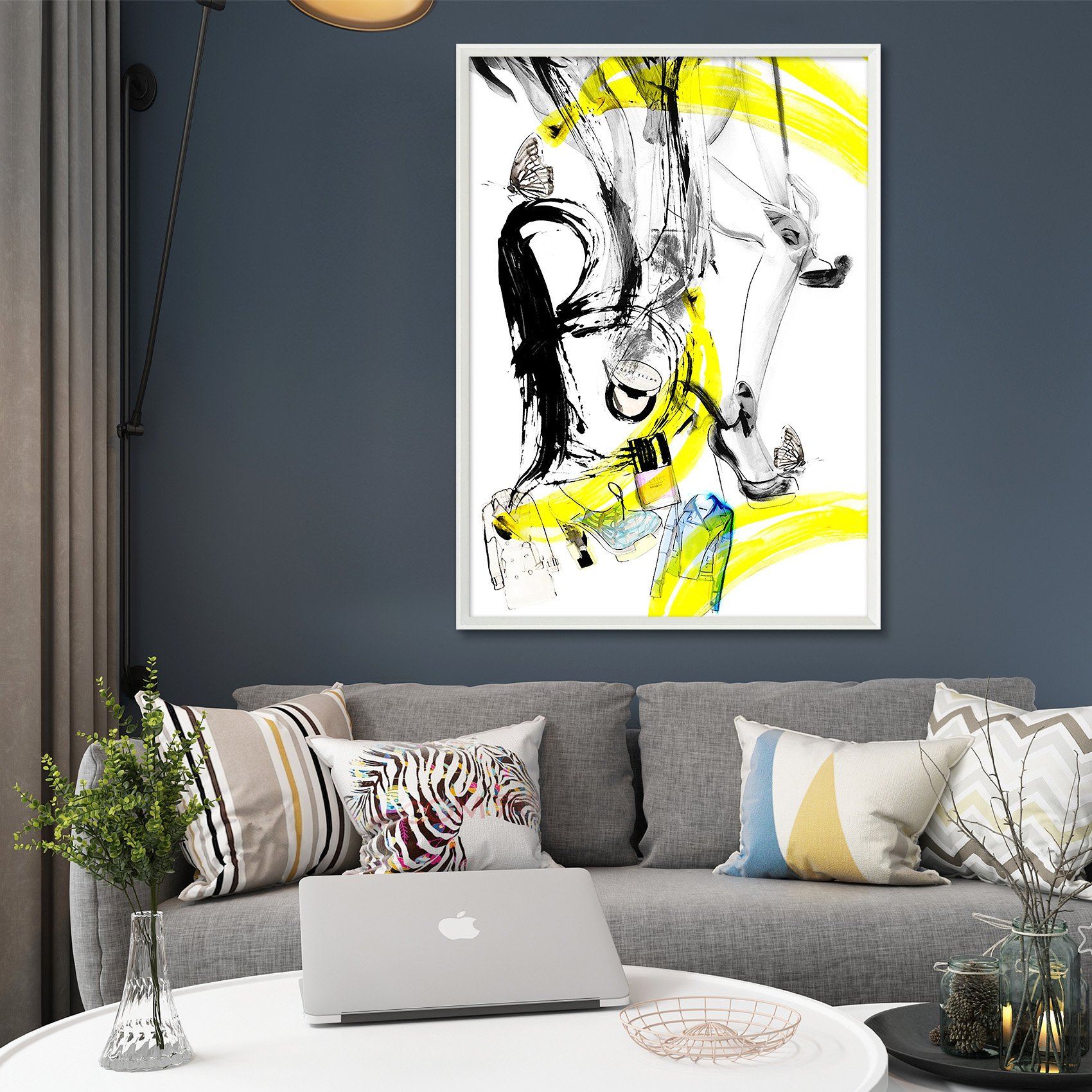 3D Graffiti Ink 083 Fake Framed Print Painting Wallpaper AJ Creativity Home 