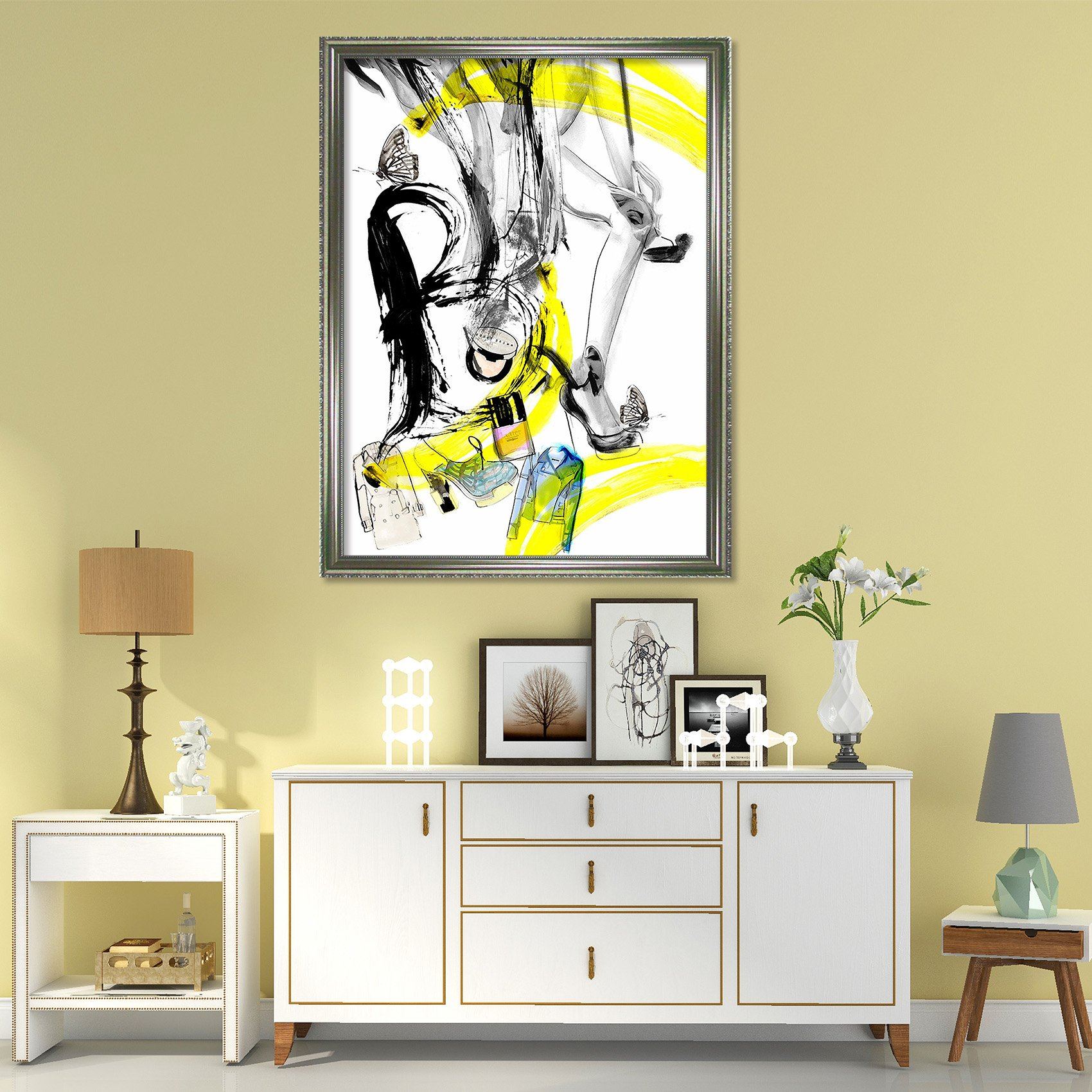 3D Graffiti Ink 083 Fake Framed Print Painting Wallpaper AJ Creativity Home 