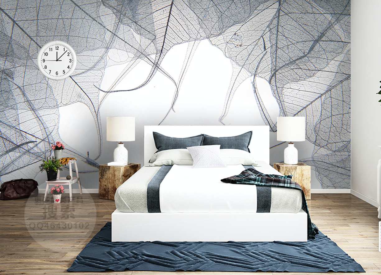 3D Transparent Leaves WG185 Wall Murals