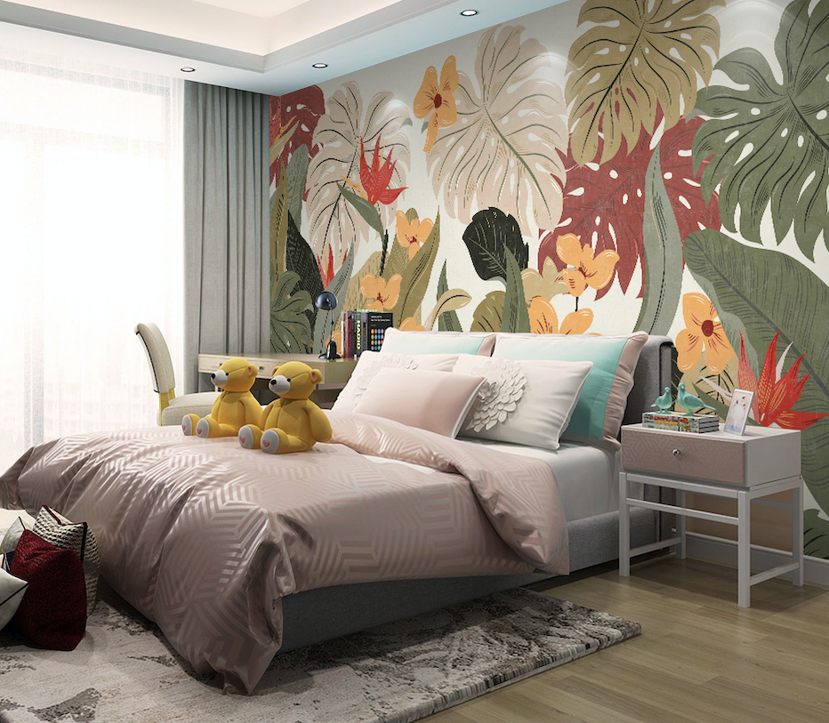 3D Yellow Flower WG048 Wall Murals