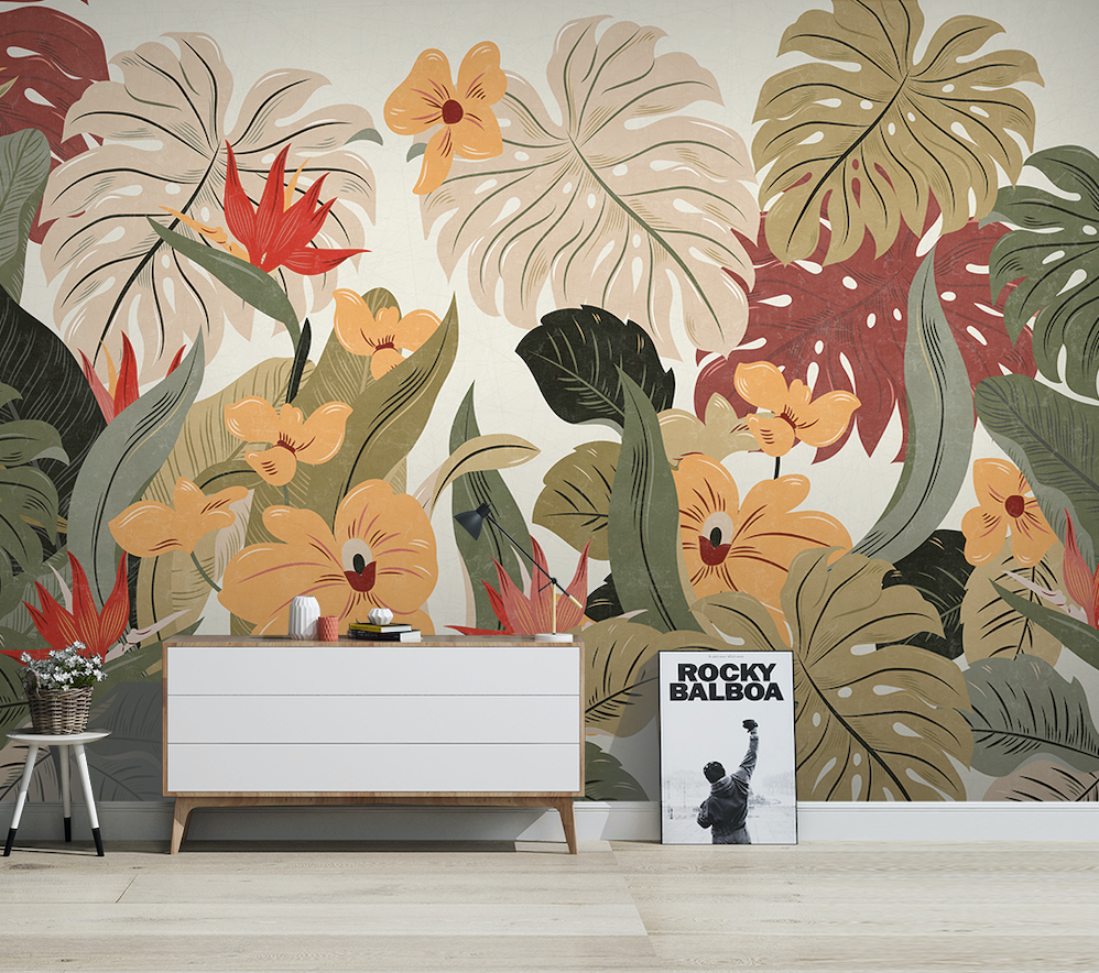 3D Yellow Flower WG048 Wall Murals