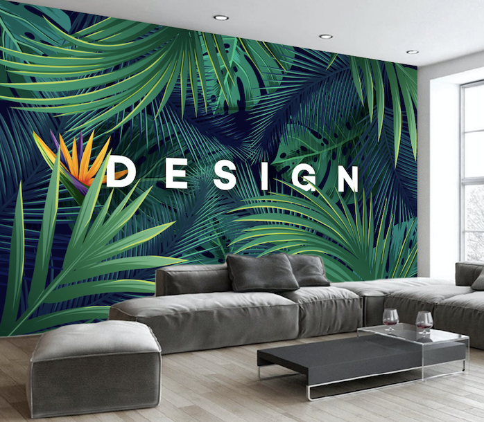 3D Green Leaves WG116 Wall Murals