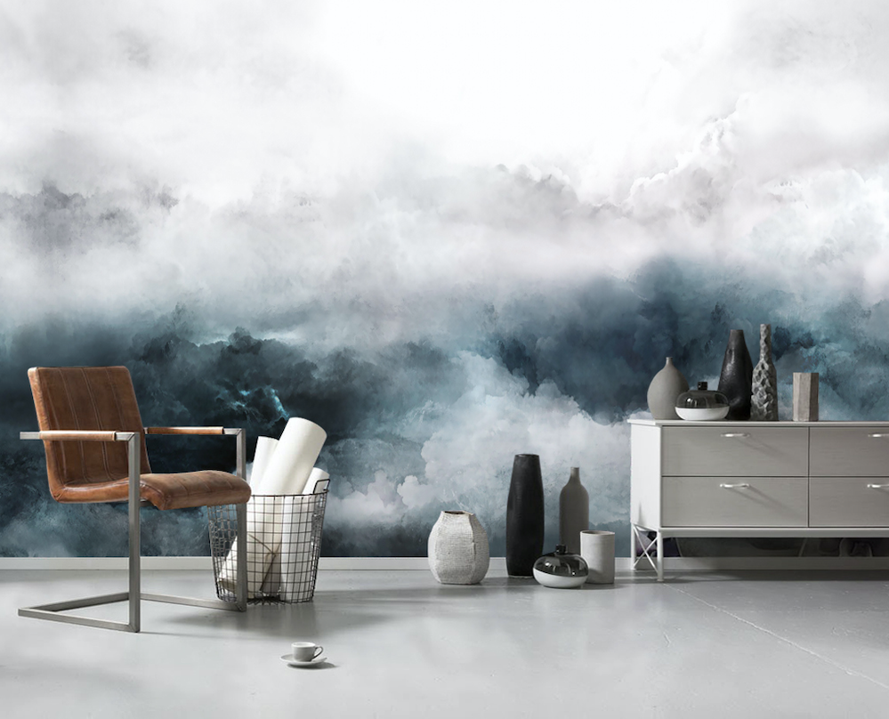 3D White Cloud WG177 Wall Murals