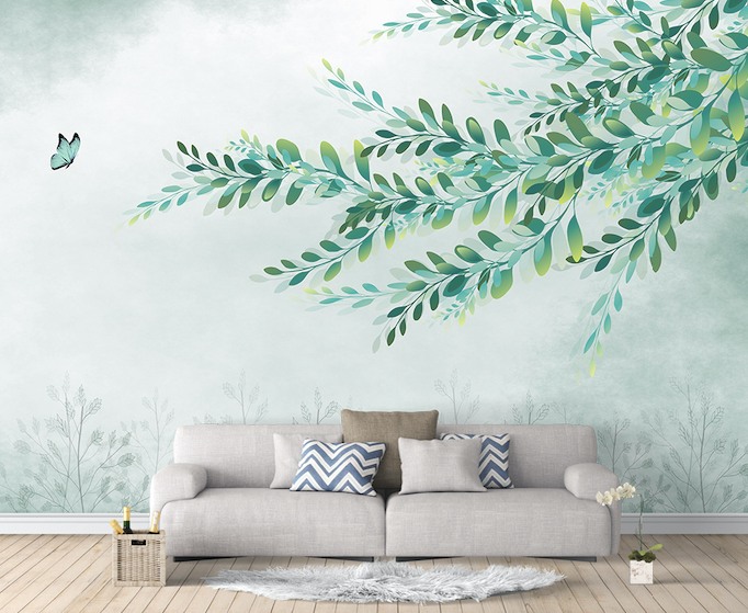 3D Willow Butterfly WG194 Wall Murals